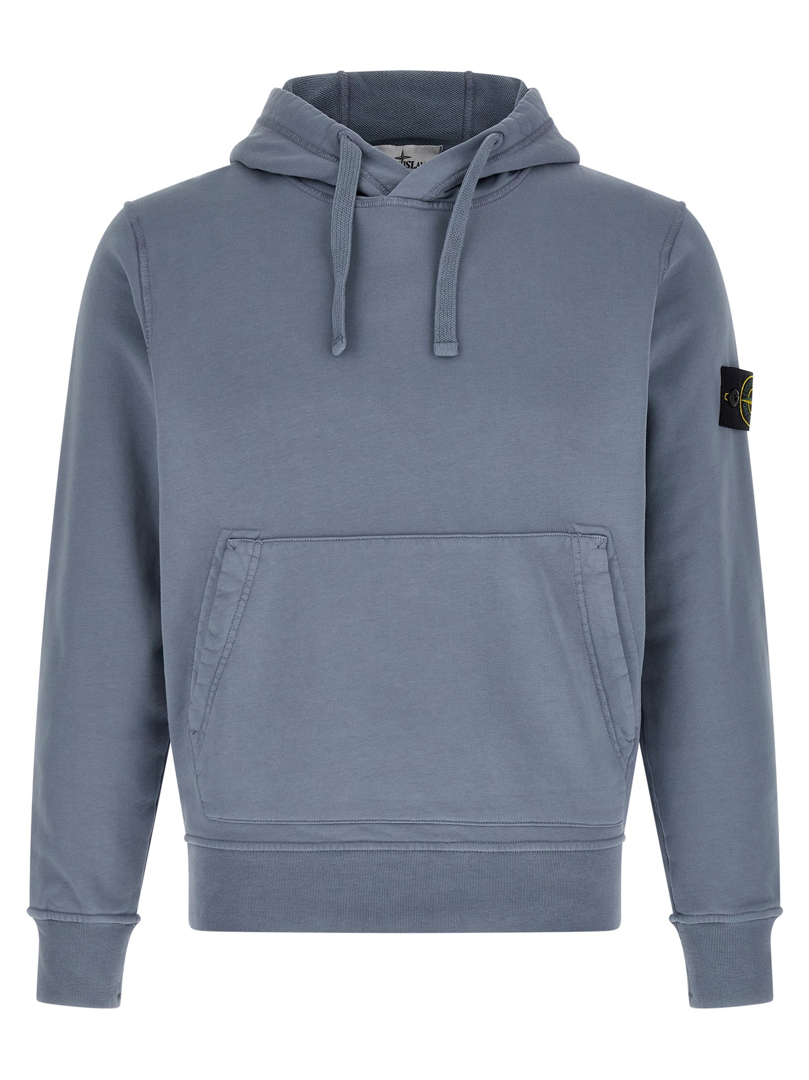 Stone Island Blue Cotton Sweatshirt Stone Island