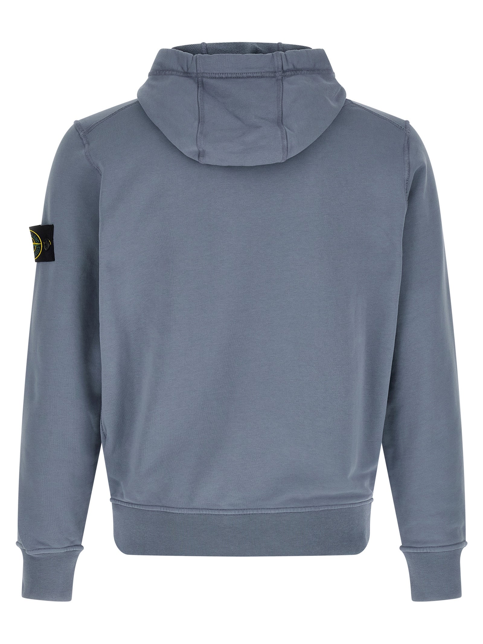 Stone Island Blue Cotton Sweatshirt Stone Island