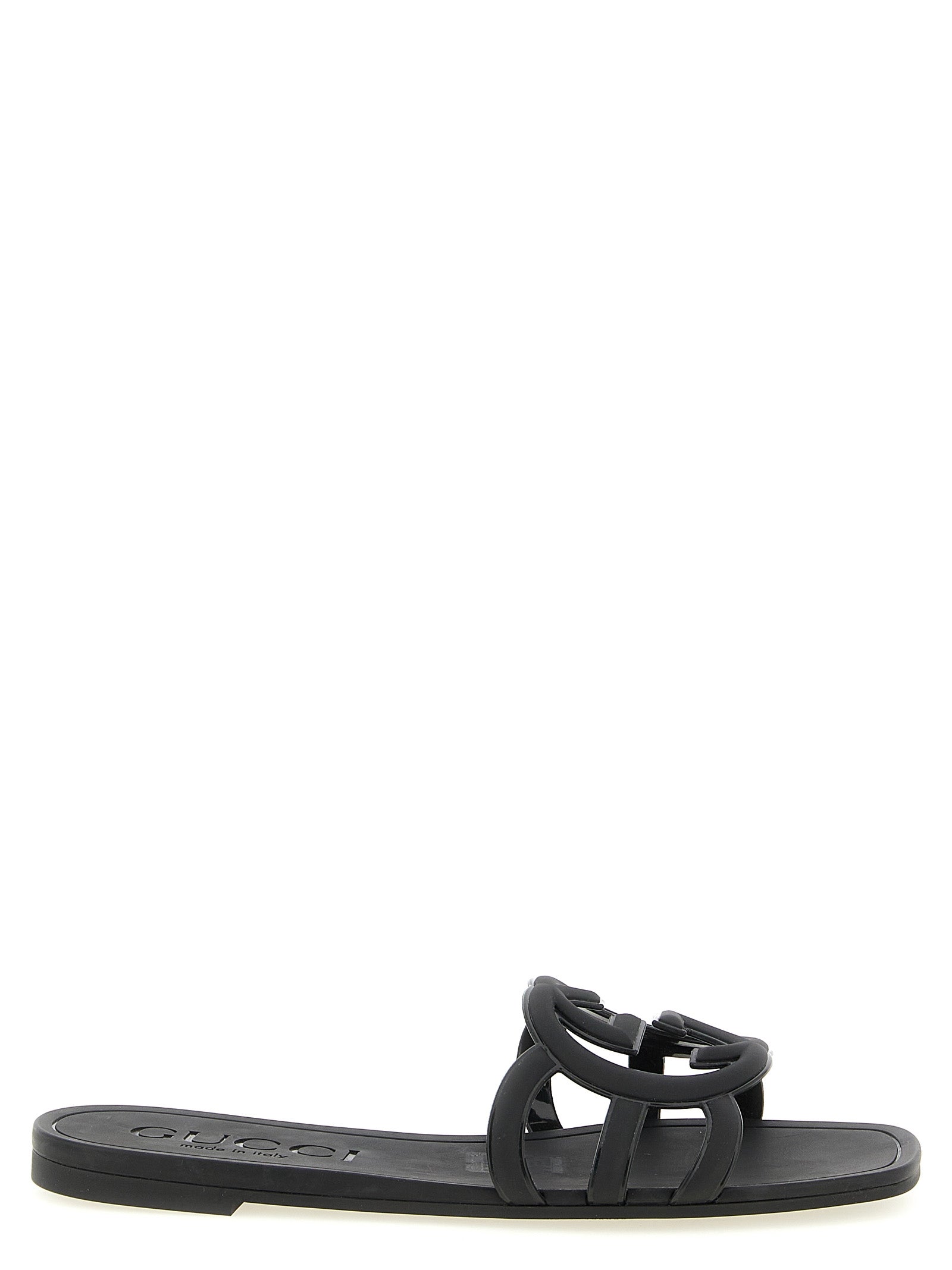 Gucci Black Rubber Slides Gucci
