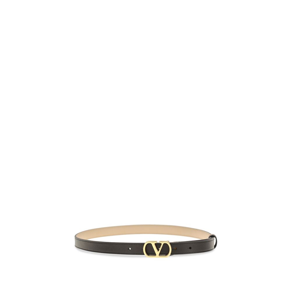 Valentino Garavani Black Lamb Ovis Aries Aries Regular Belt Valentino Garavani