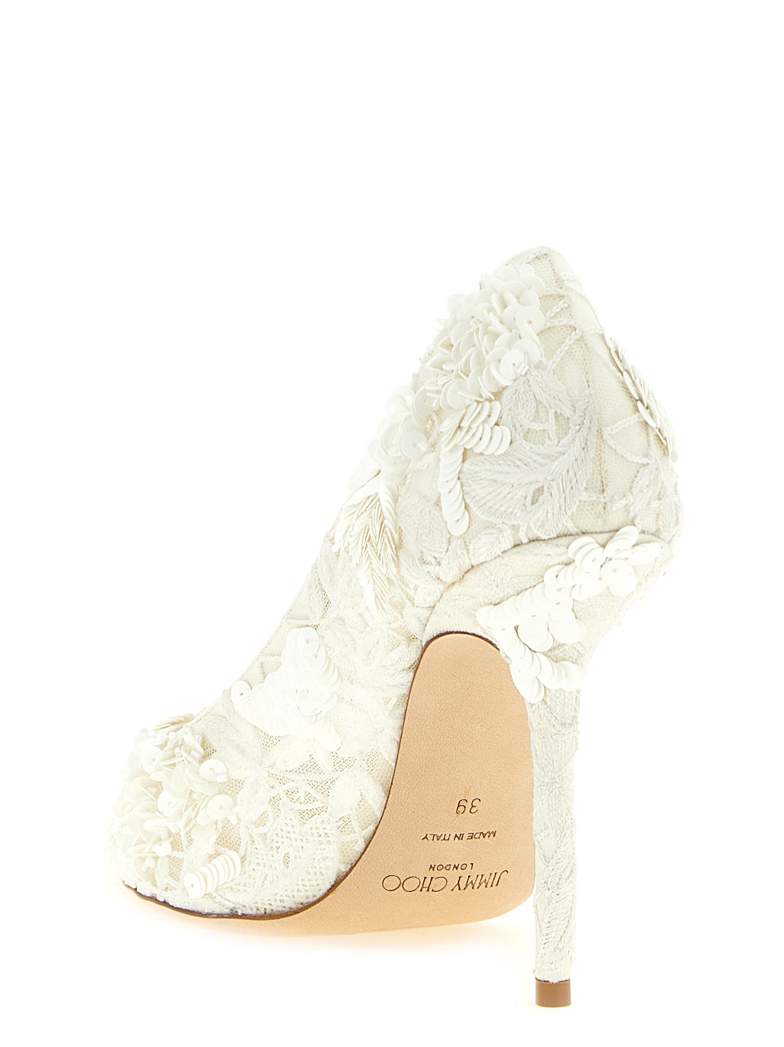 Jimmy Choo Beige Tencel High Heel Pumps Jimmy Choo