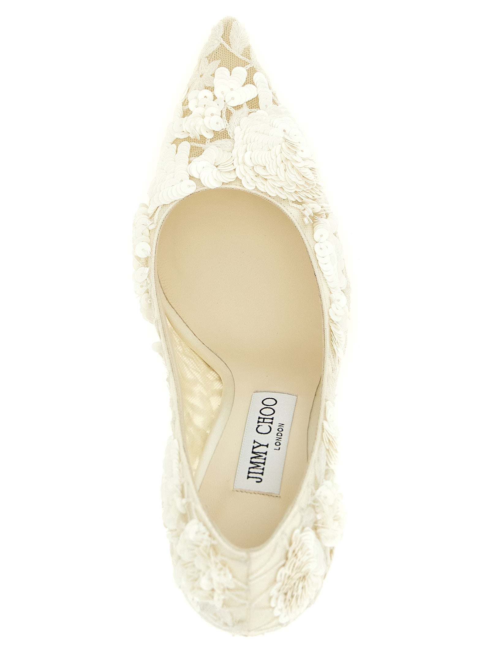Jimmy Choo Beige Tencel High Heel Pumps Jimmy Choo