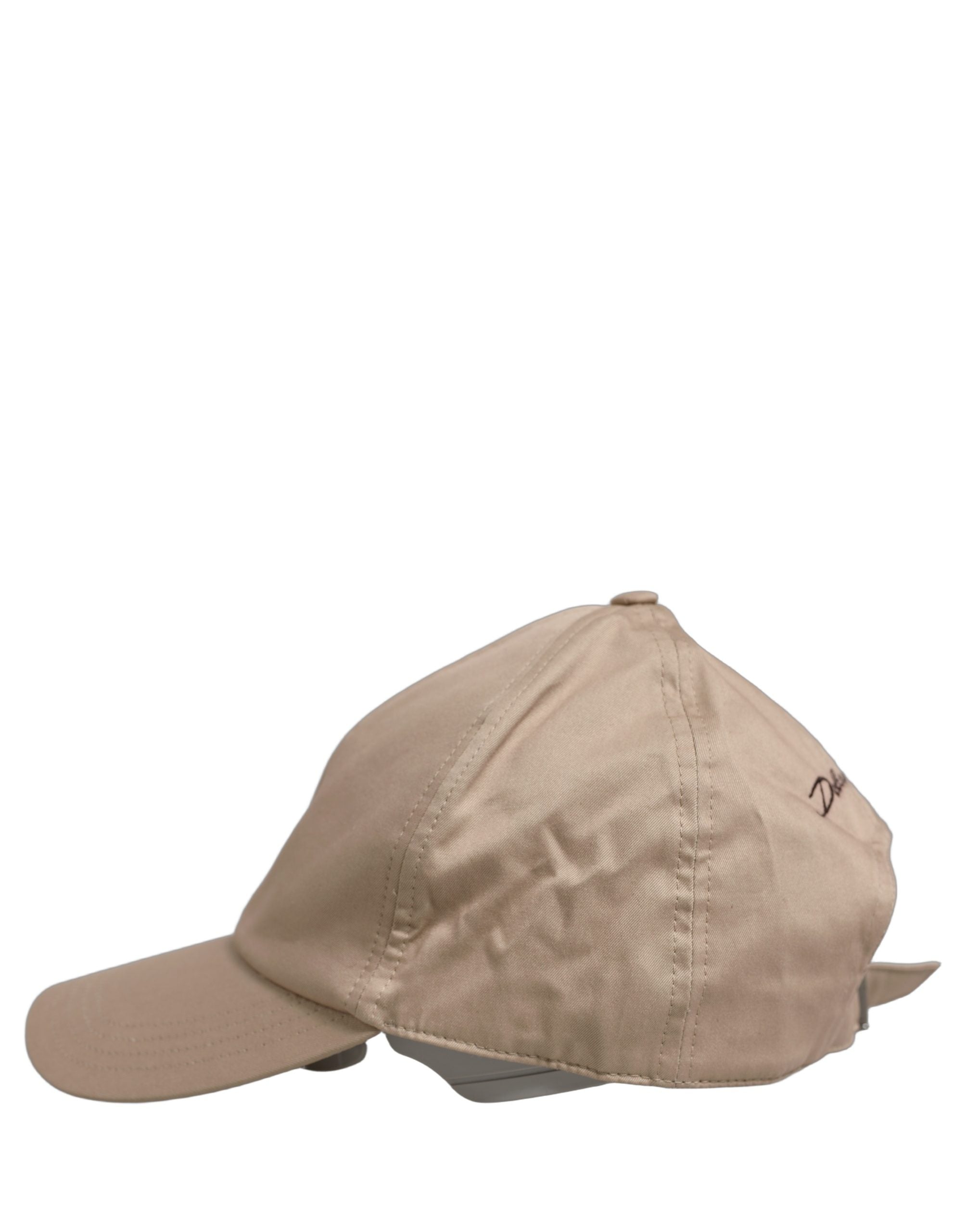Dolce & Gabbana Men Beige Cotton Stretch Baseball Capello Hat Dolce & Gabbana