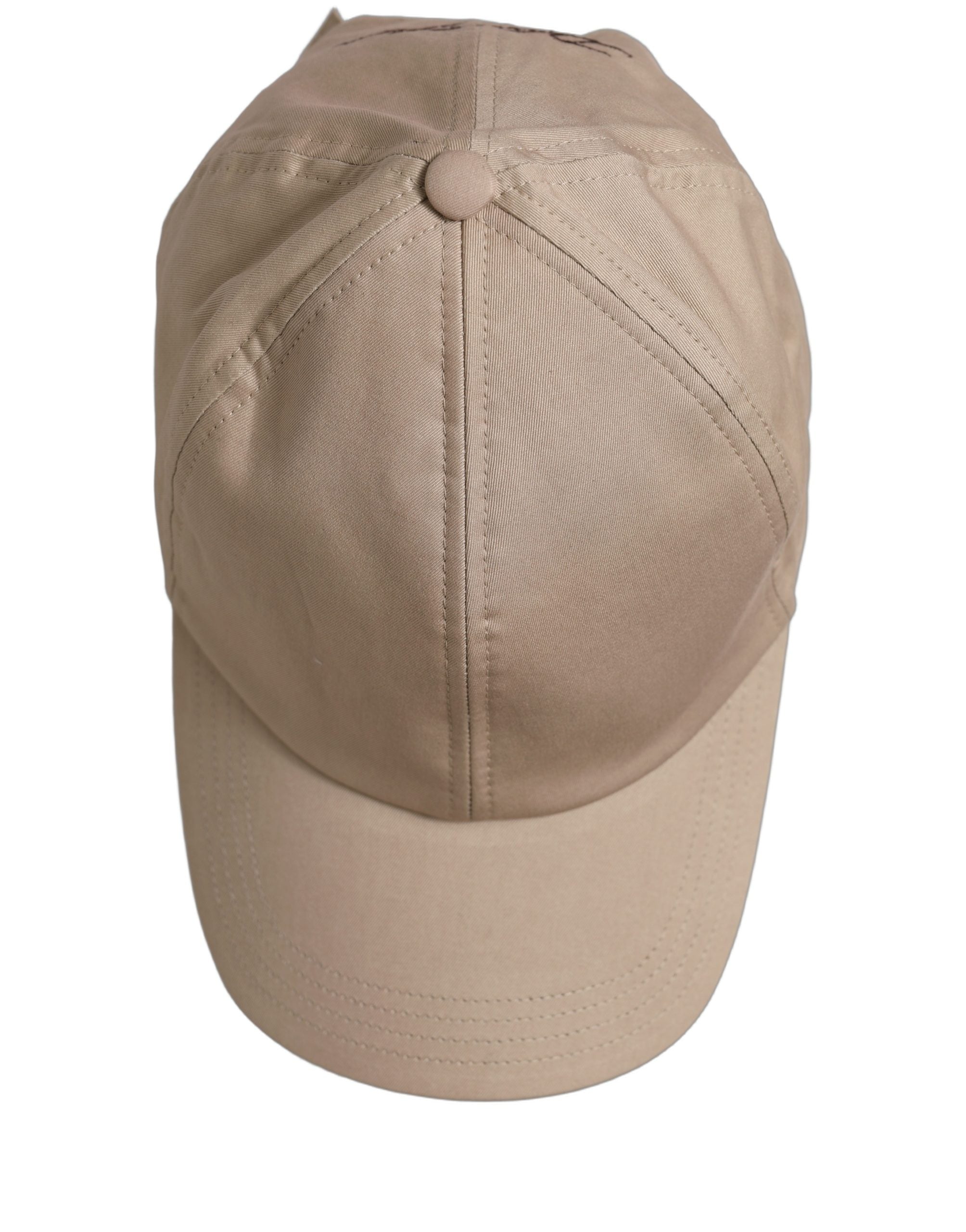 Dolce & Gabbana Men Beige Cotton Stretch Baseball Capello Hat Dolce & Gabbana