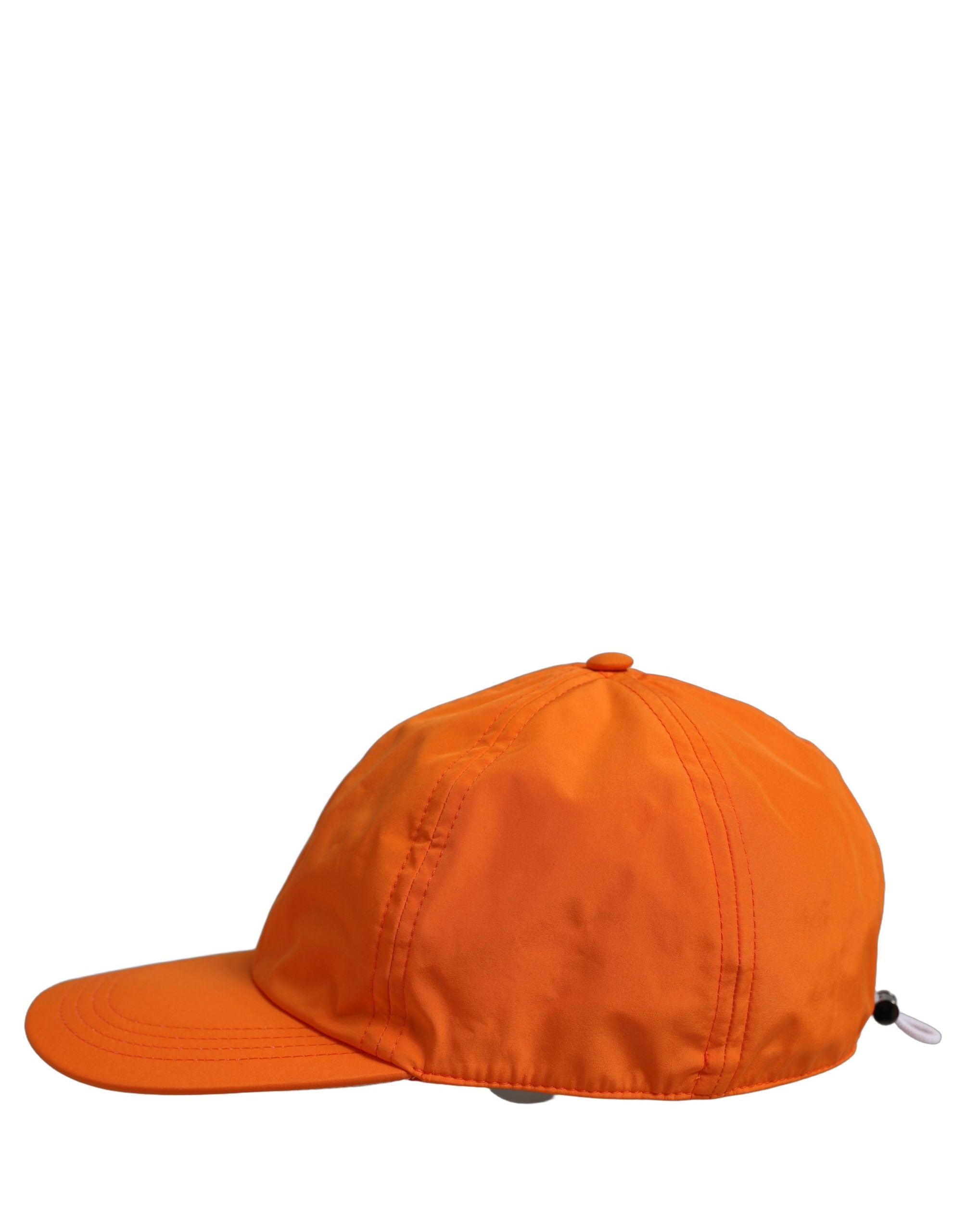 Dolce & Gabbana Men Orange Polyester Baseball Cap 6 Panels Hat Dolce & Gabbana