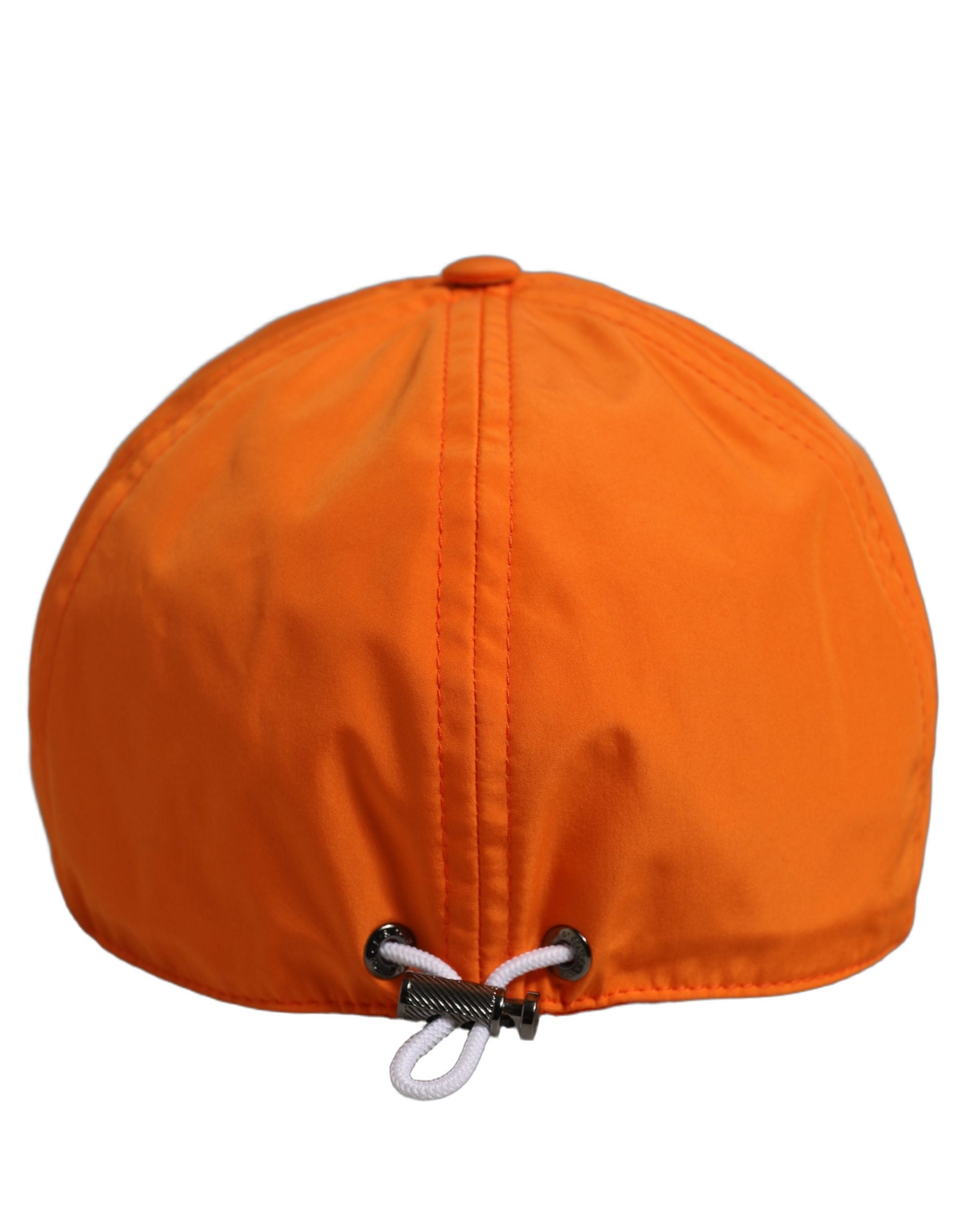 Dolce & Gabbana Men Orange Polyester Baseball Cap 6 Panels Hat Dolce & Gabbana