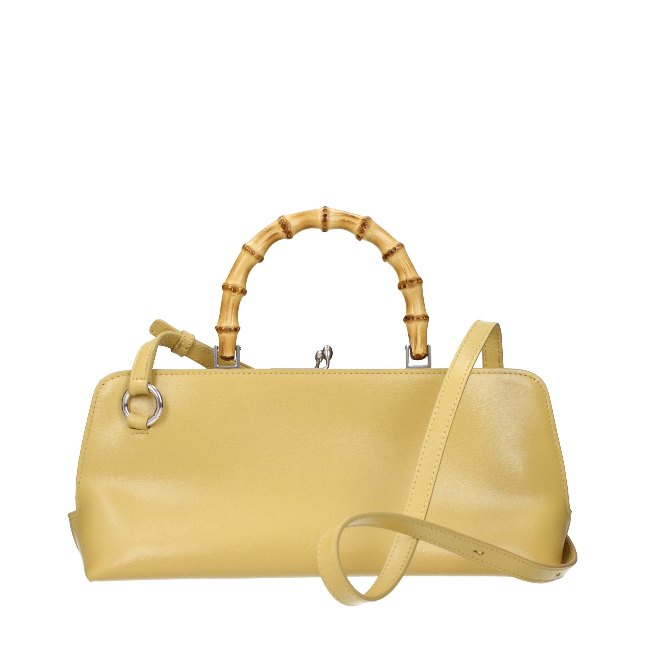 Jil Sander Yellow Leather Crossbody Bag Jil Sander