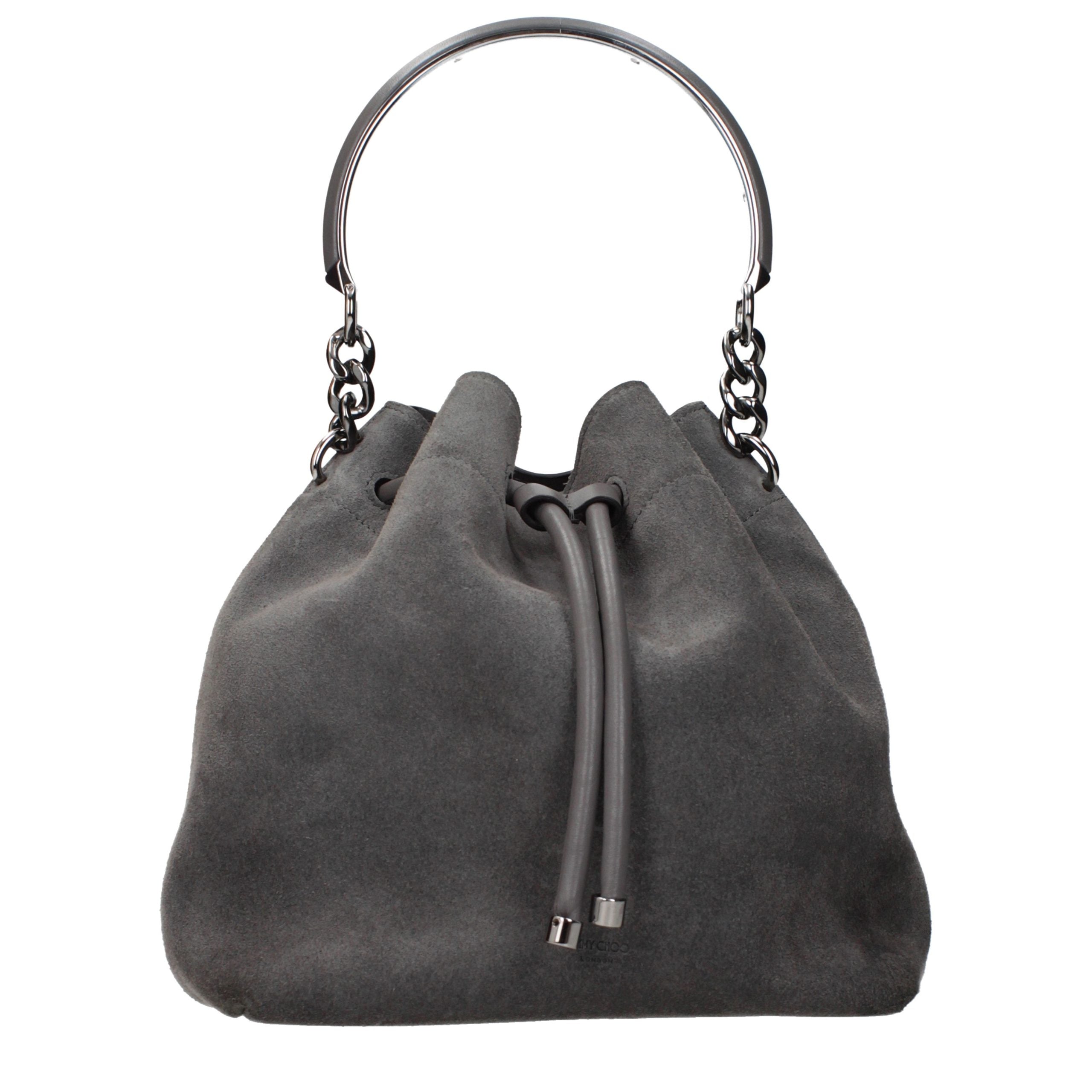 Jimmy Choo Gray Leather Handbag Jimmy Choo