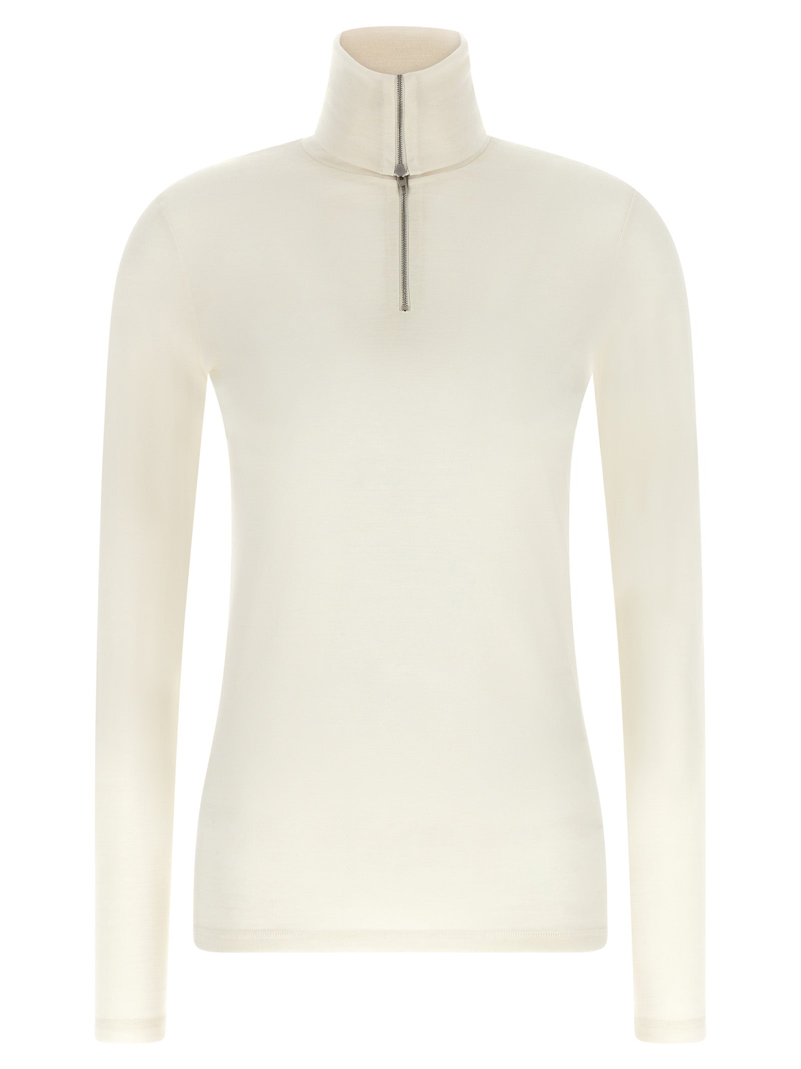 Jil Sander White Polyester Cardigan Jil Sander
