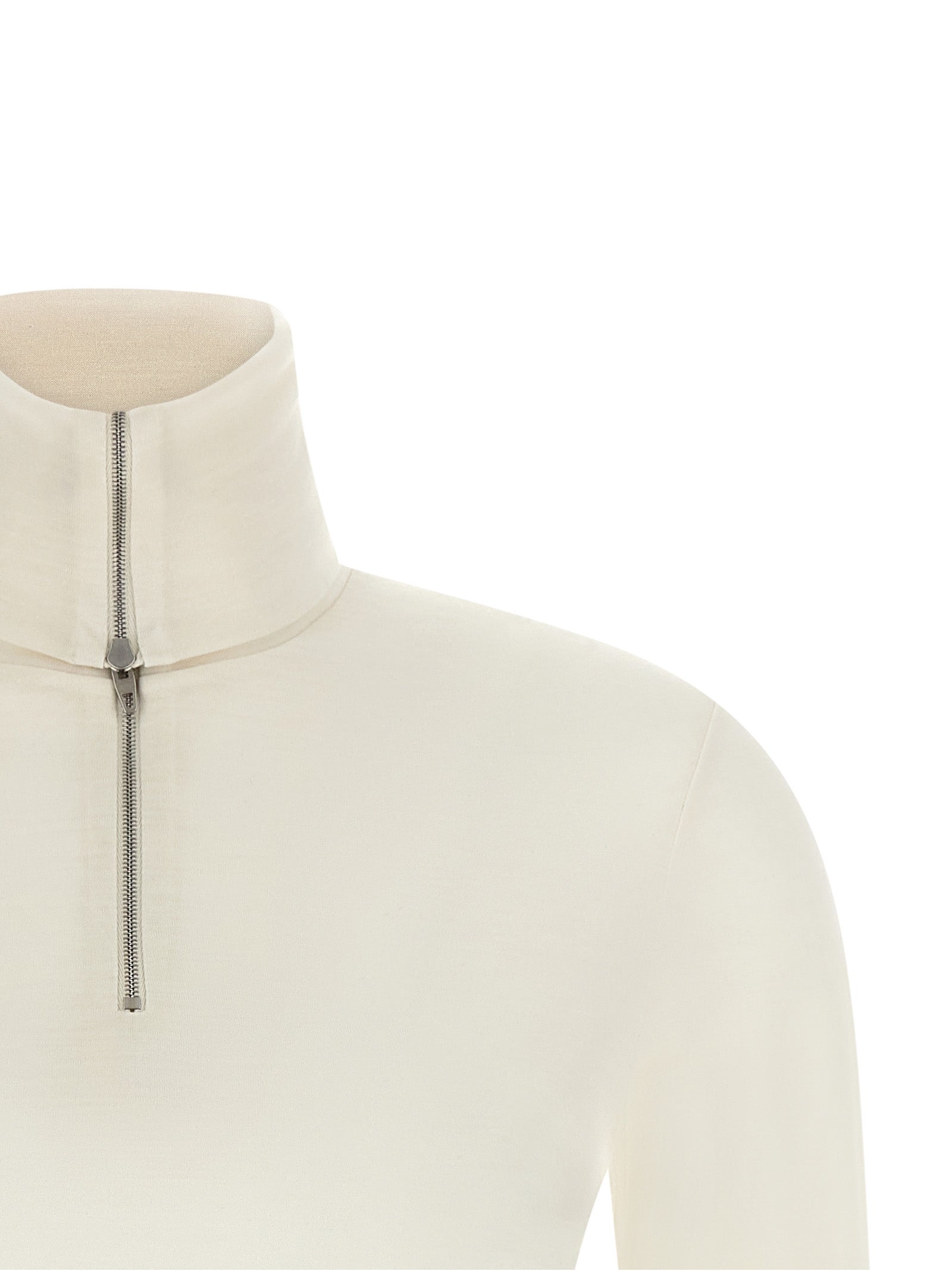Jil Sander White Polyester Cardigan Jil Sander