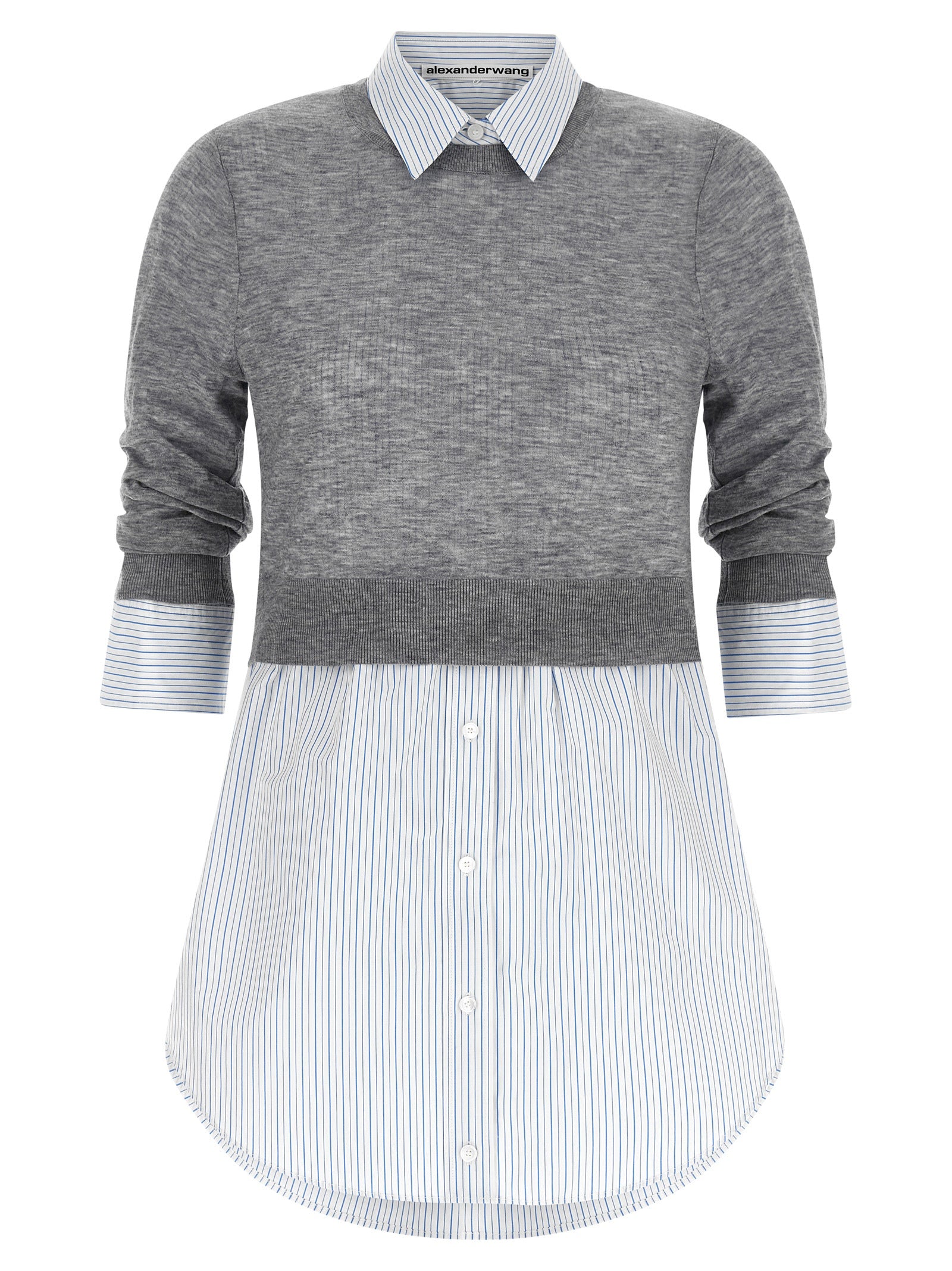 Alexander Wang Gray Wool Blouse Alexander Wang