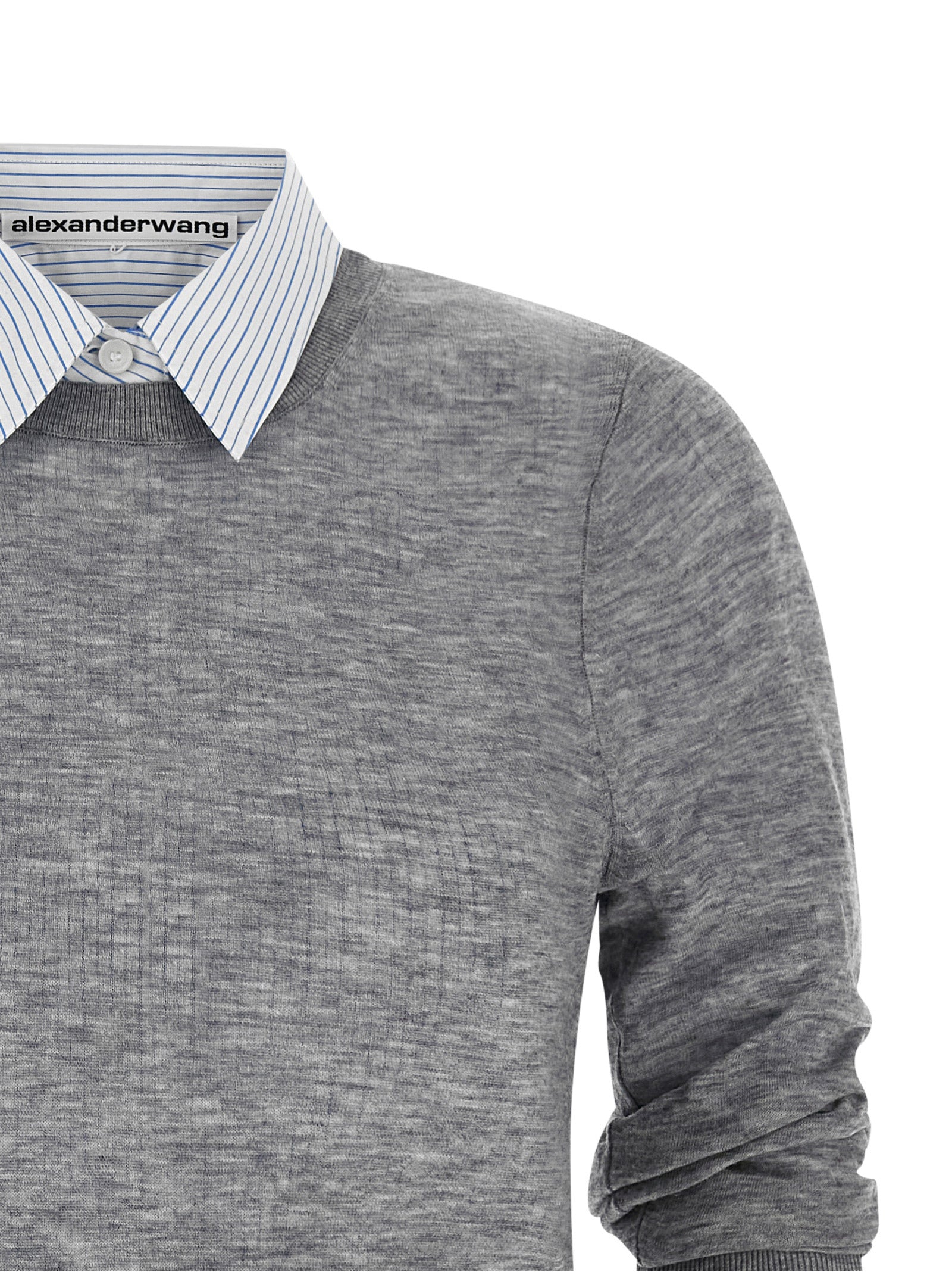 Alexander Wang Gray Wool Blouse Alexander Wang