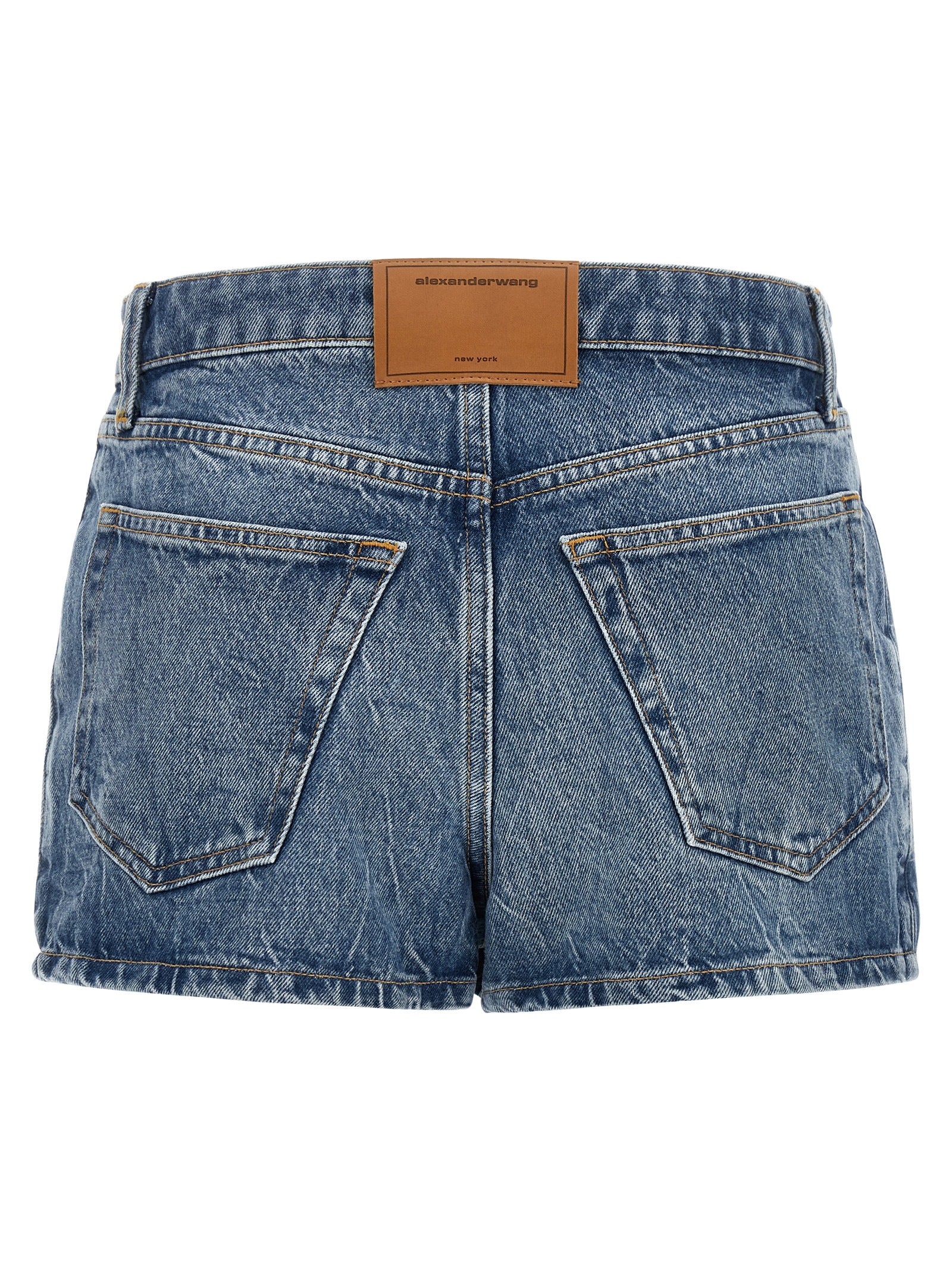 Alexander Wang Blue Cotton Bermuda Shorts Alexander Wang