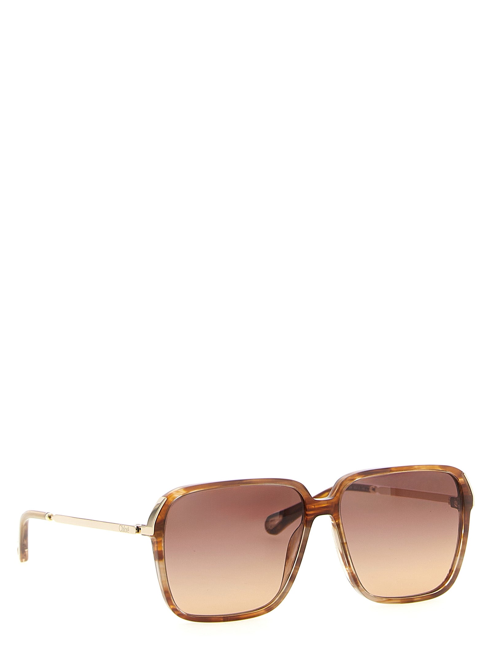 Chloé Brown Acetate Sunglasses Chloé