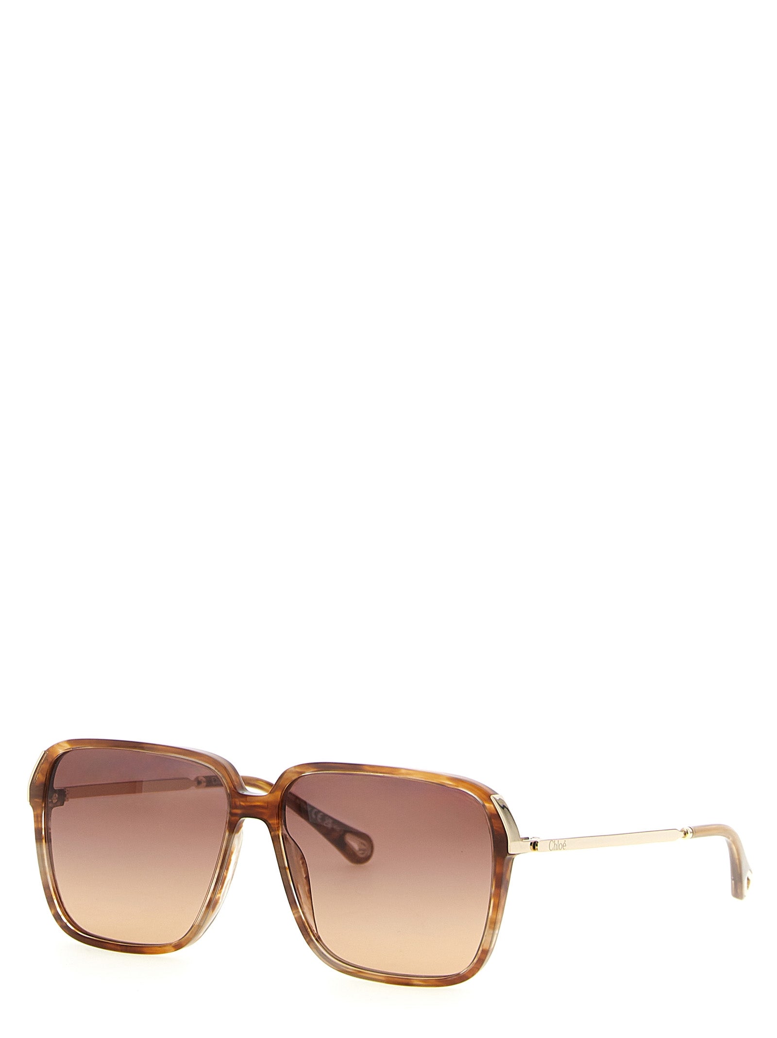 Chloé Brown Acetate Sunglasses Chloé