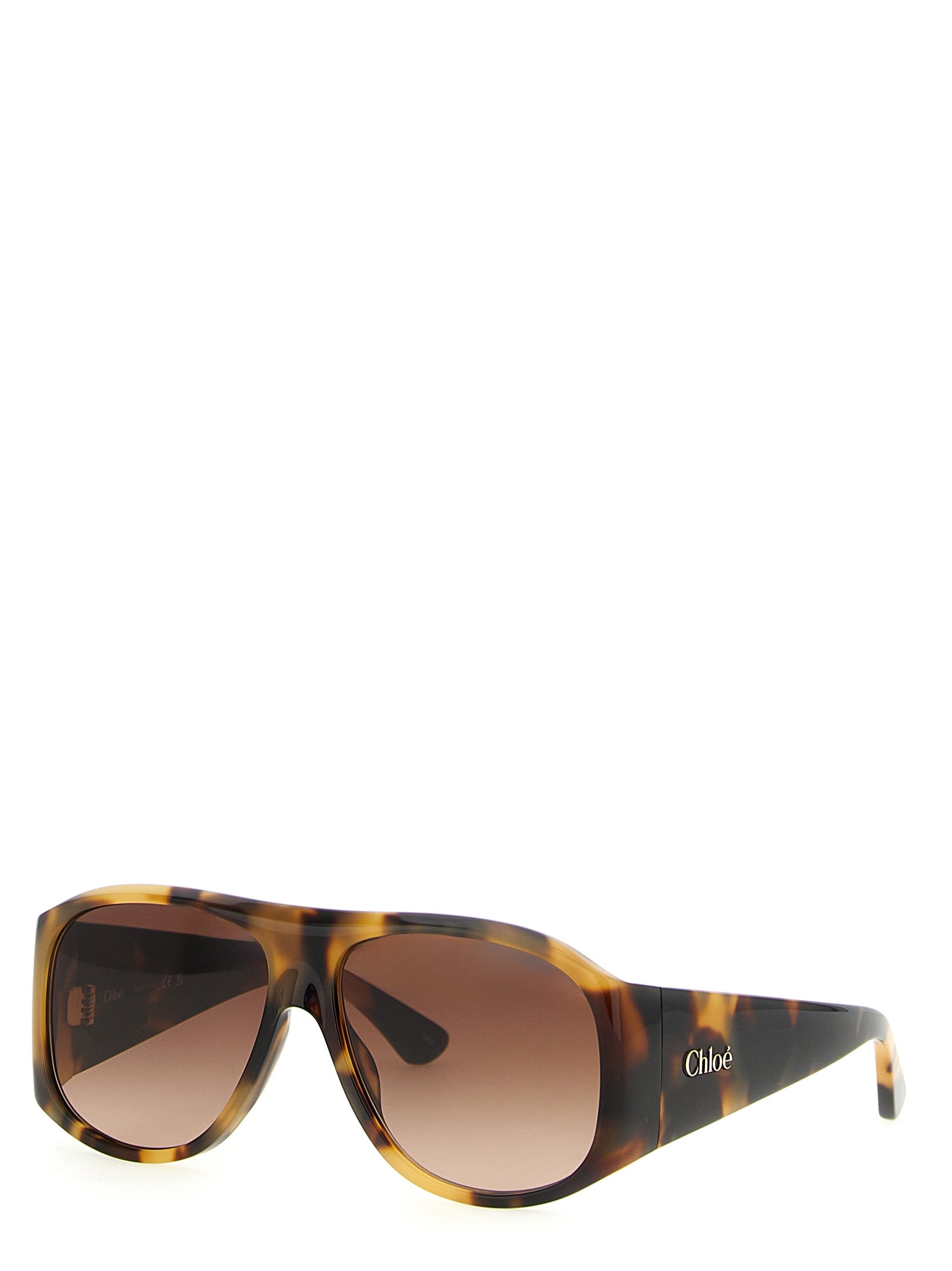 Chloé Brown Acetate Sunglasses Chloé