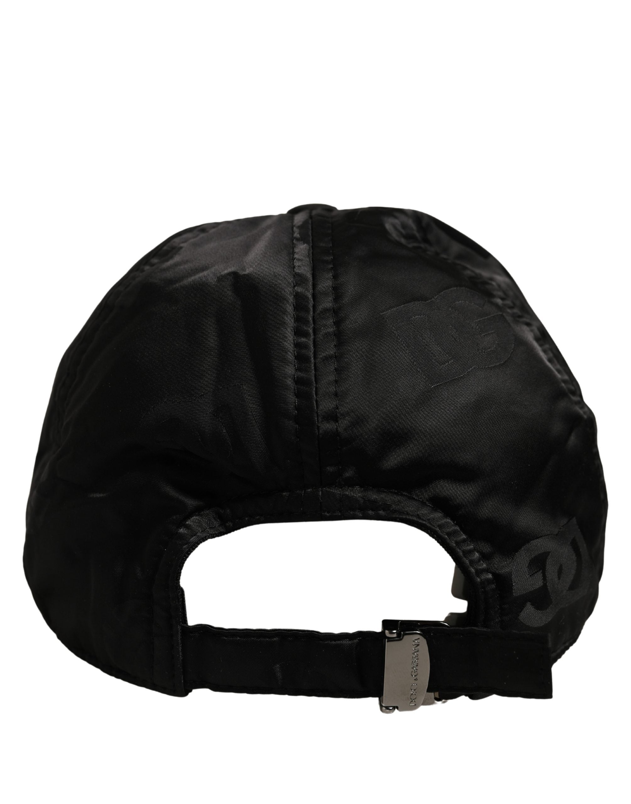 Dolce & Gabbana Men Black DG Monogram Baseball Capello Hat Dolce & Gabbana