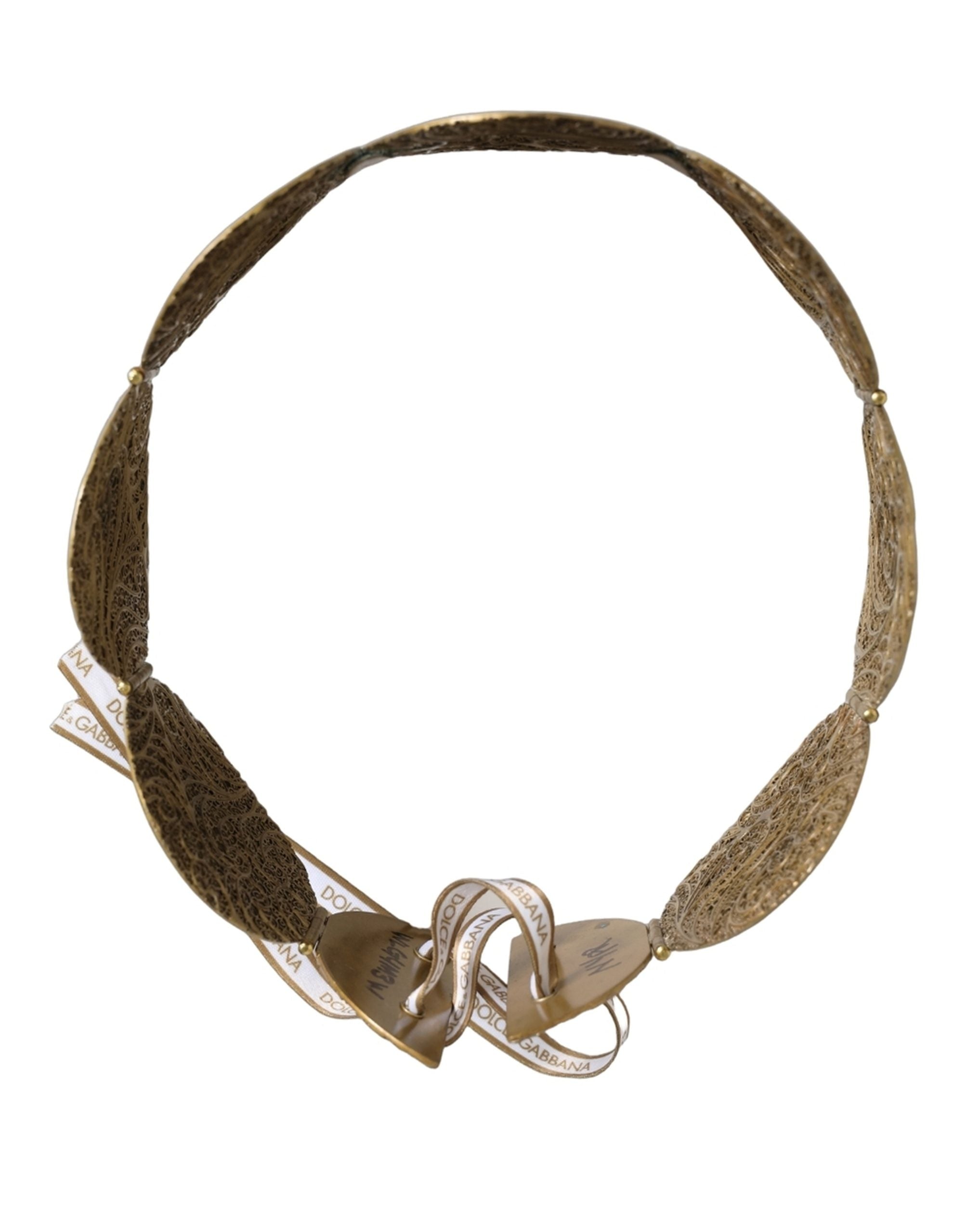 Dolce & Gabbana Gold Tone Brass Coin Metal Waist Cintura Belt Dolce & Gabbana