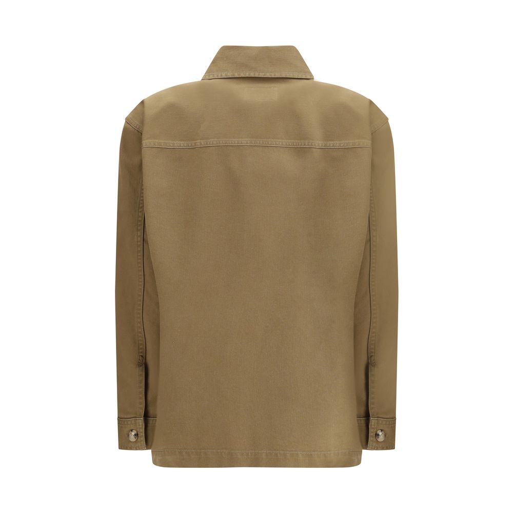 Saint Laurent Bicolor Cotton Denim Jacket Saint Laurent