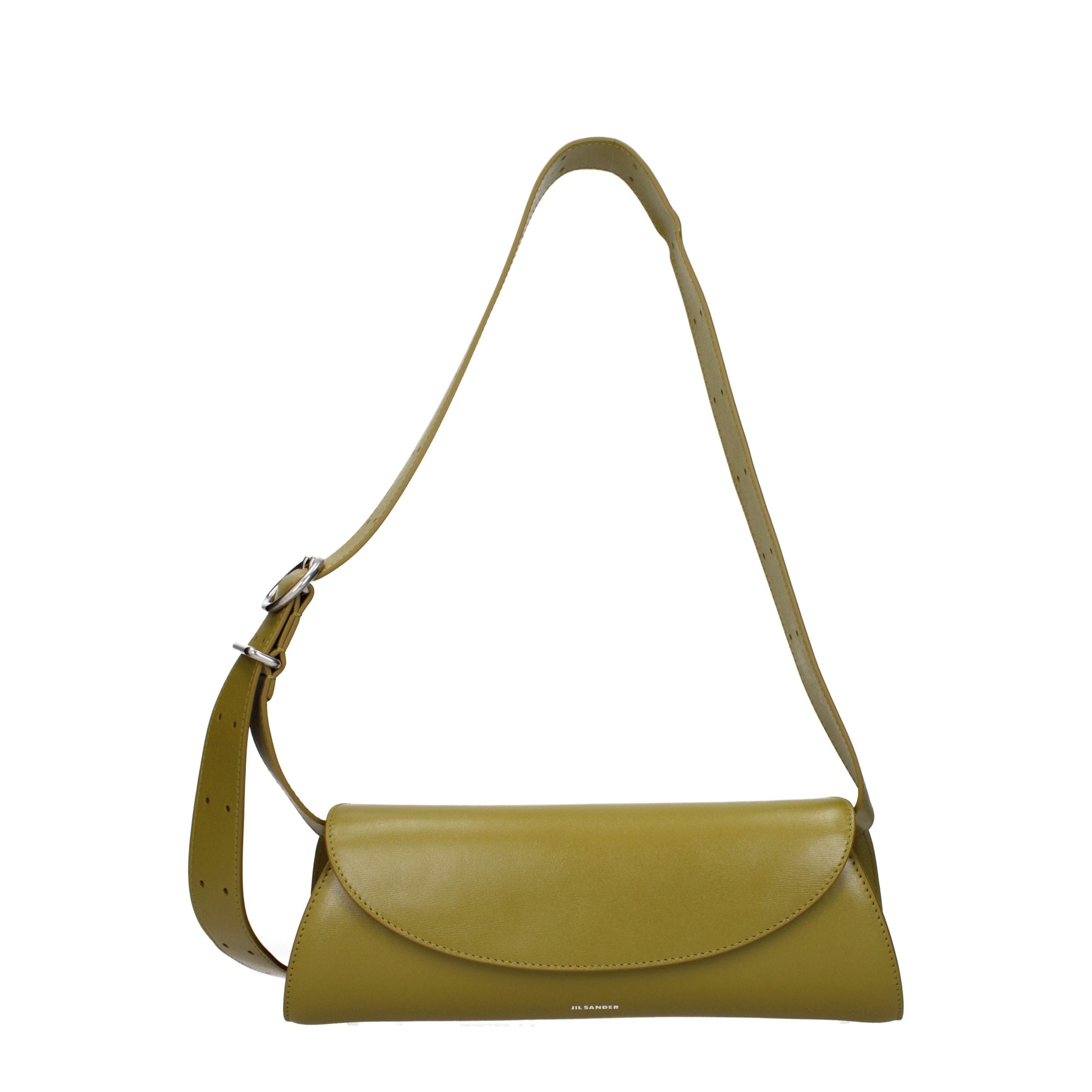 Jil Sander Green Leather Crossbody Bag Jil Sander