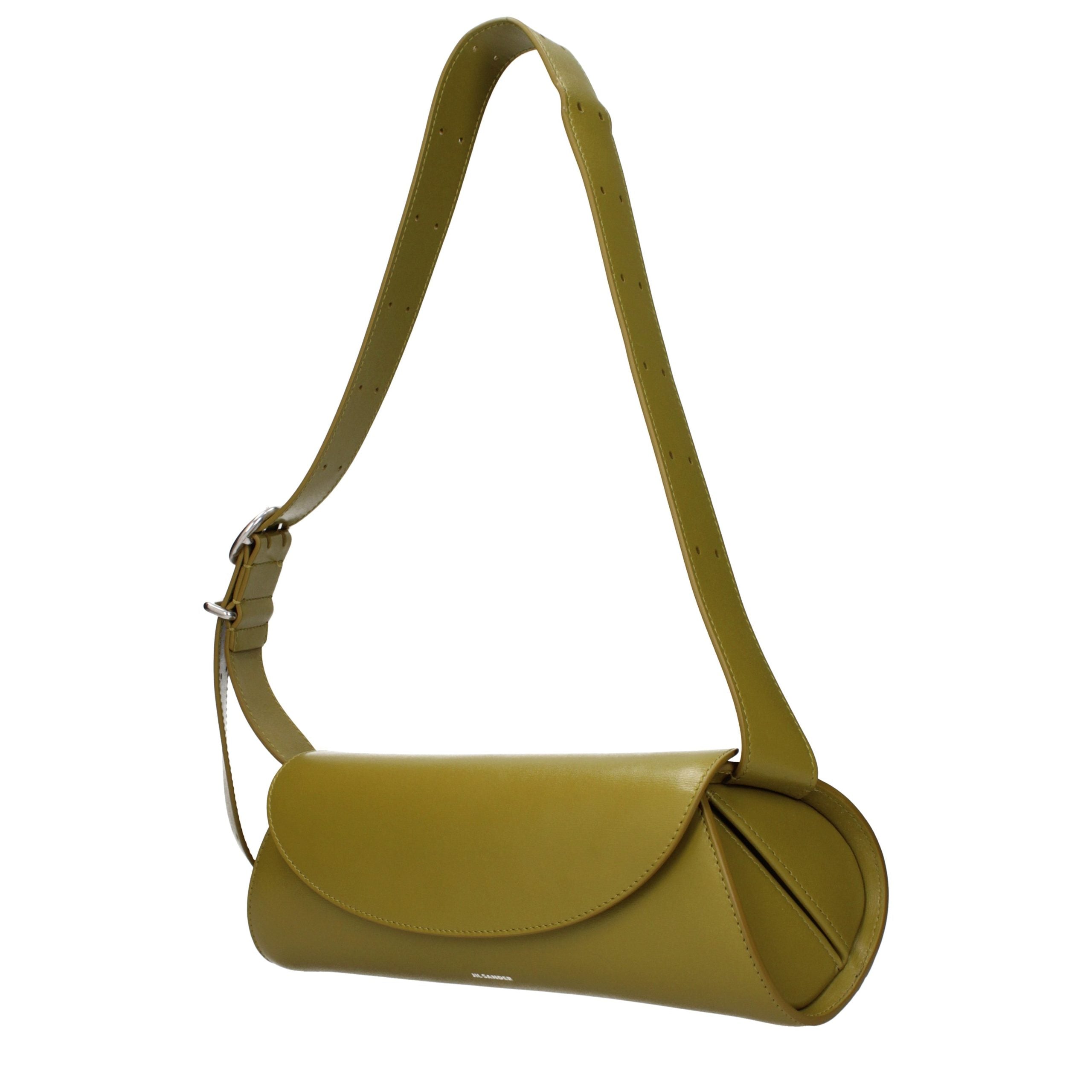 Jil Sander Green Leather Crossbody Bag Jil Sander