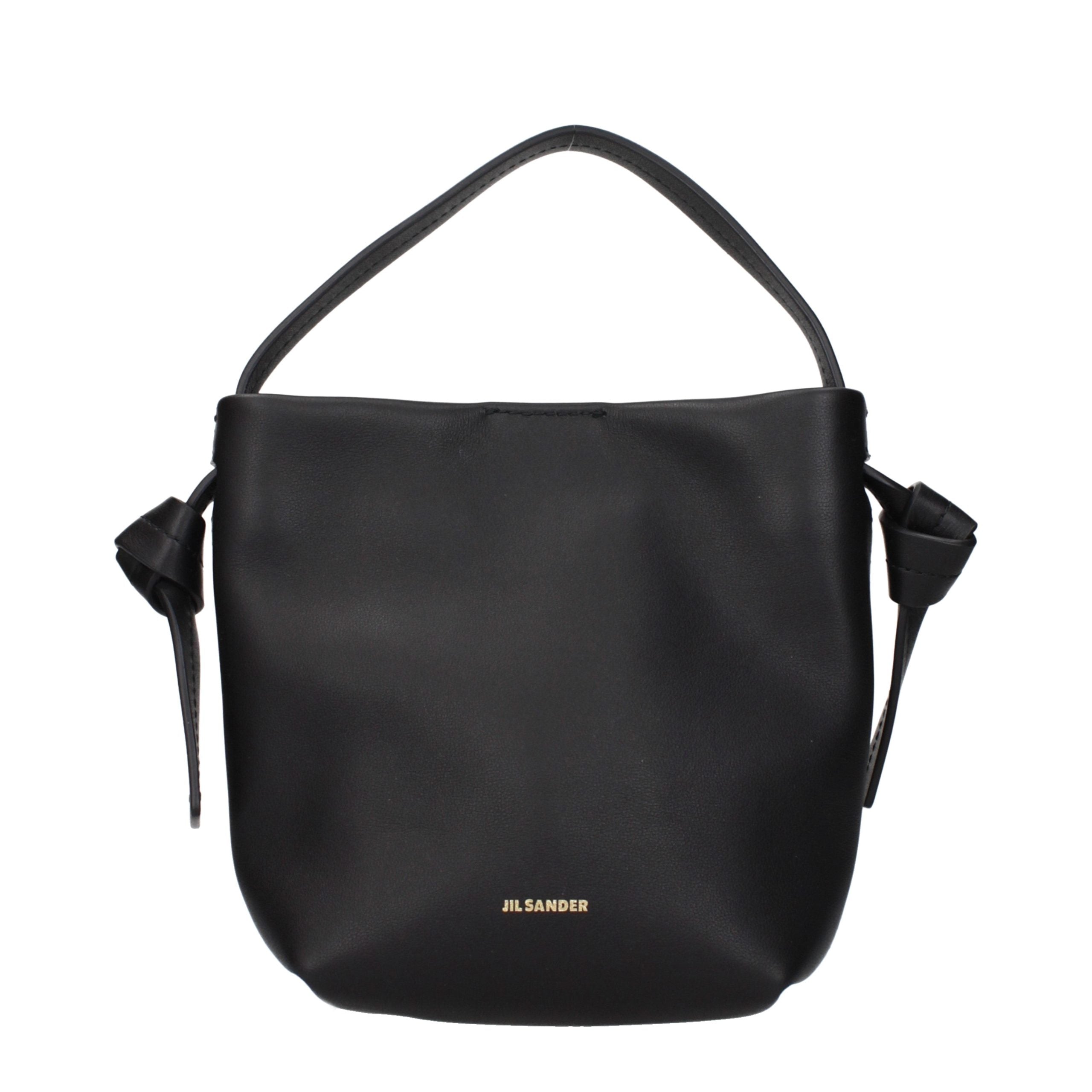 Jil Sander Black Leather Handbag Jil Sander