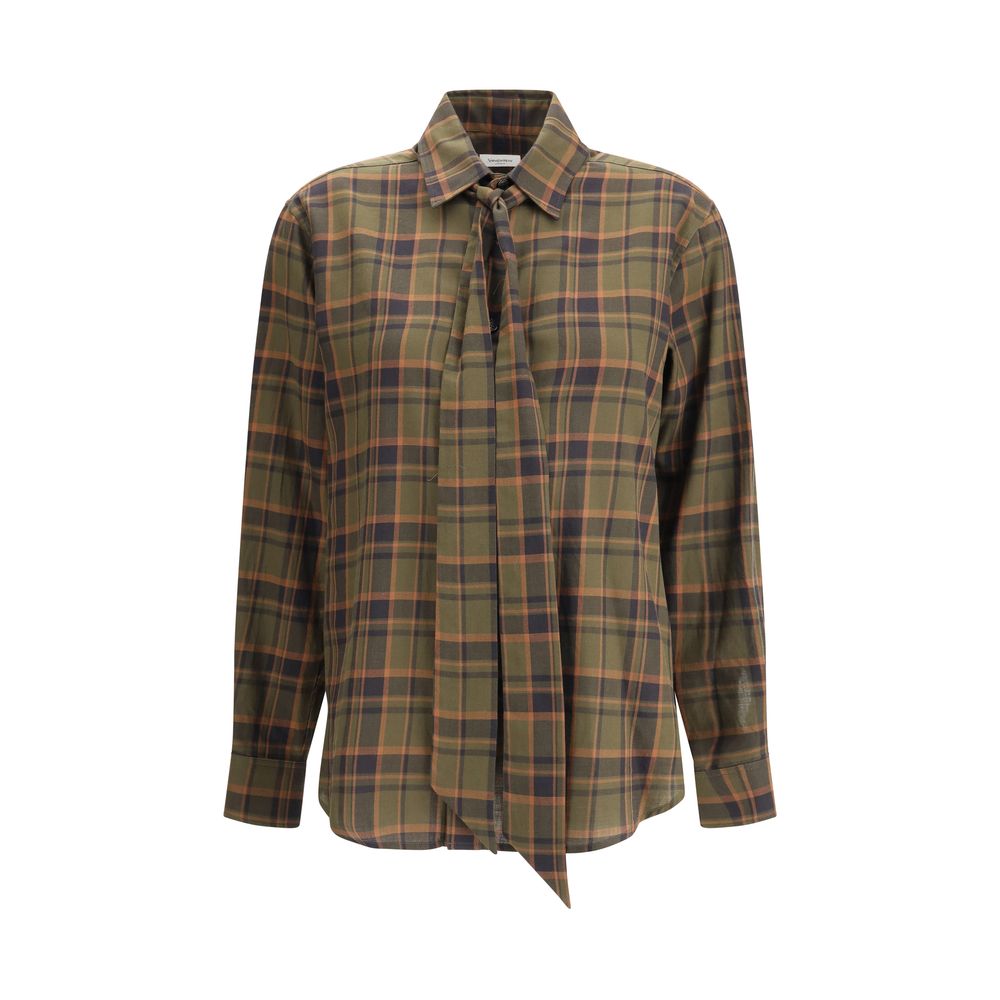 Saint Laurent Bicolor Cotton Shirt Saint Laurent