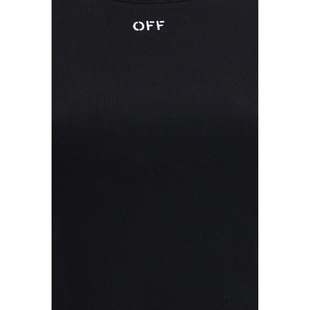 Off-White Black Cotton T-Shirt Off-White