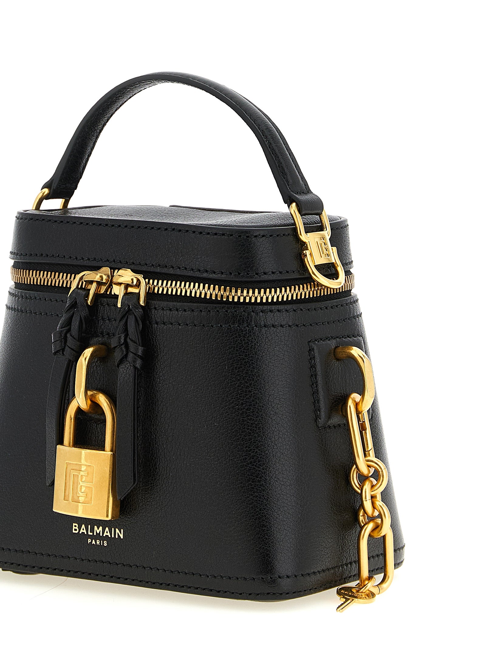Balmain Black Calfskin Handbag Balmain