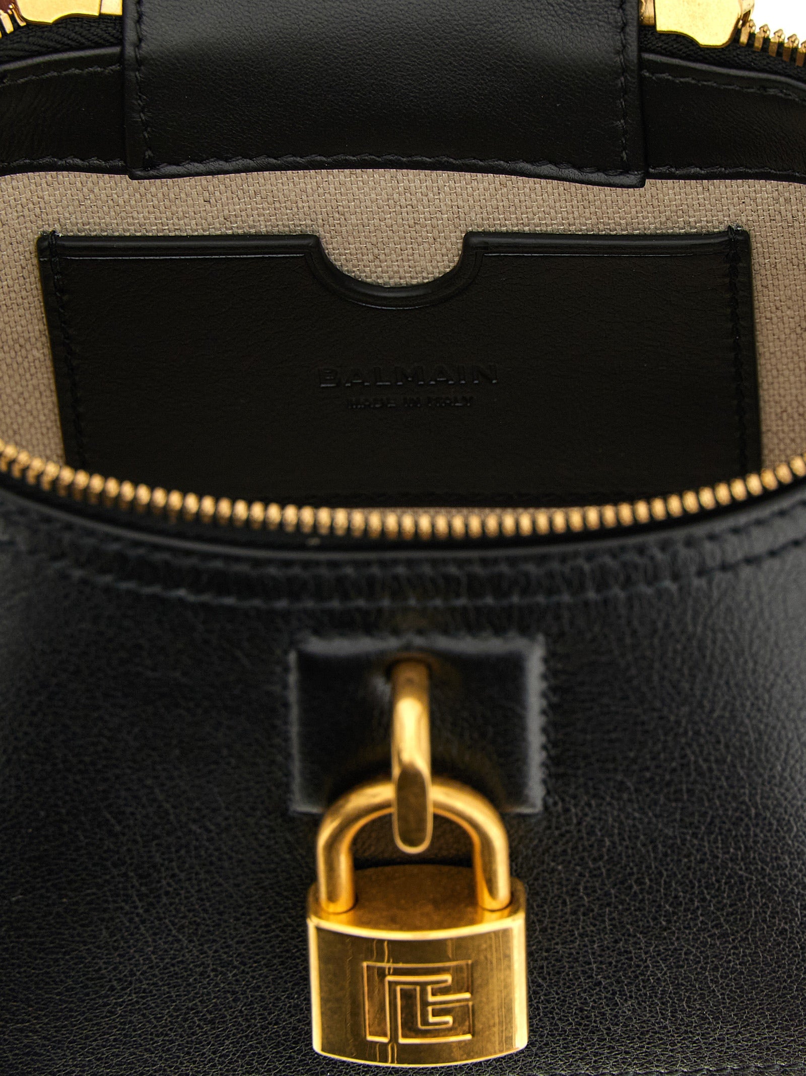 Balmain Black Calfskin Handbag Balmain