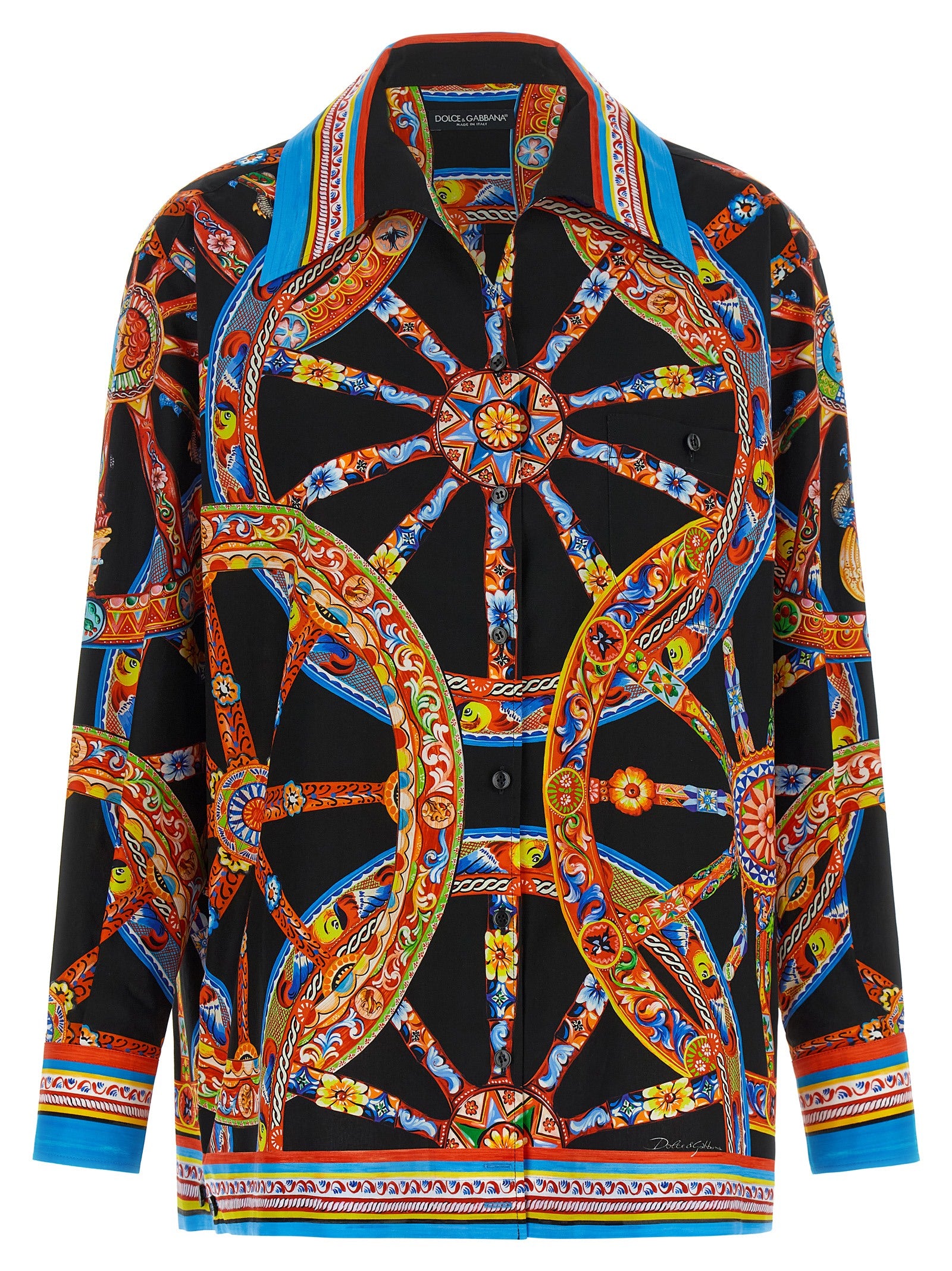 Dolce & Gabbana Multicolor Cotton Blouse Dolce & Gabbana
