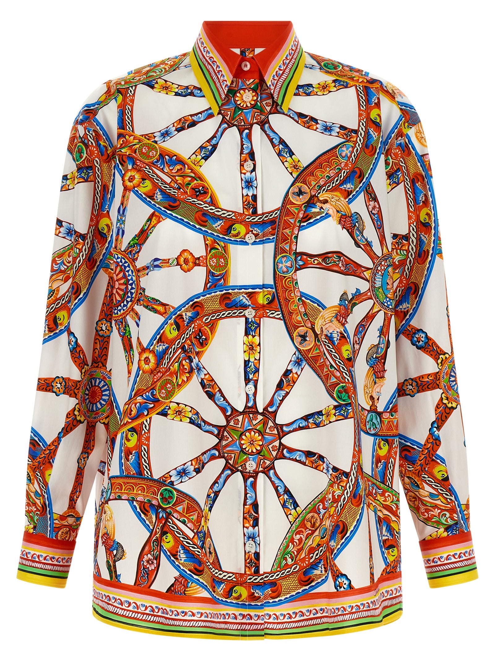 Dolce & Gabbana Multicolor Cotton Blouse Dolce & Gabbana