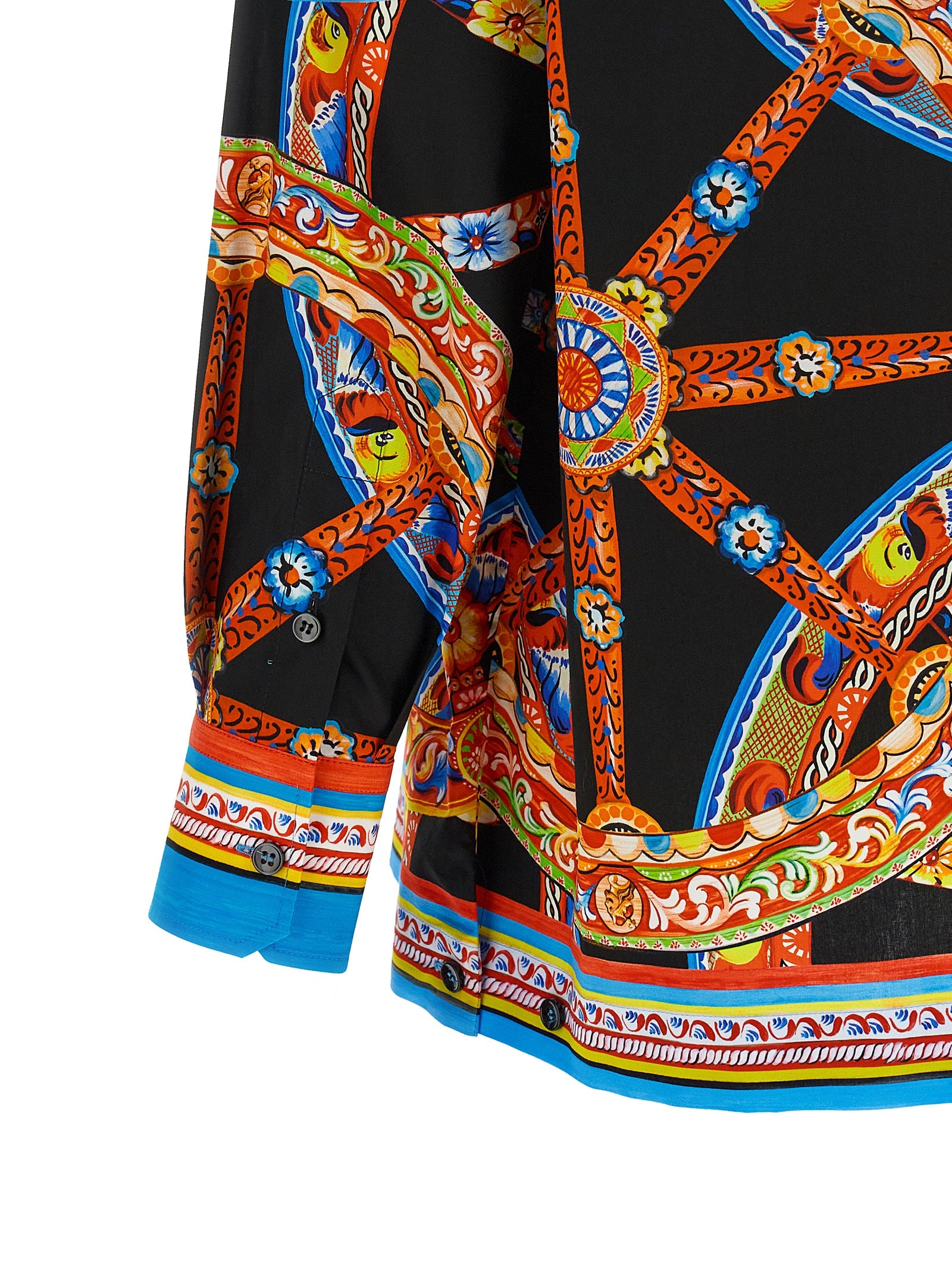 Dolce & Gabbana Multicolor Cotton Blouse Dolce & Gabbana