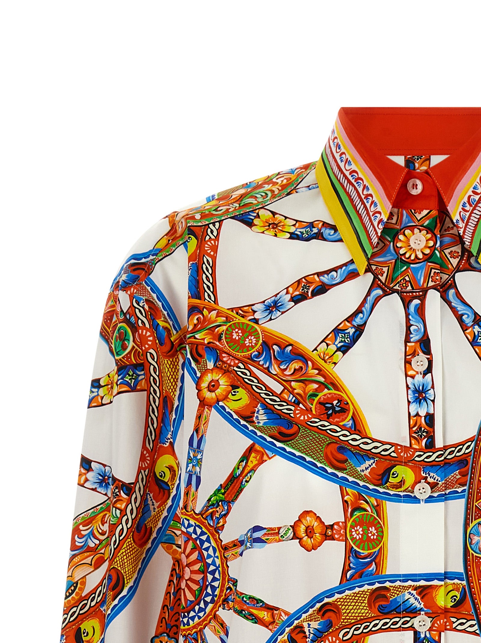 Dolce & Gabbana Multicolor Cotton Blouse Dolce & Gabbana