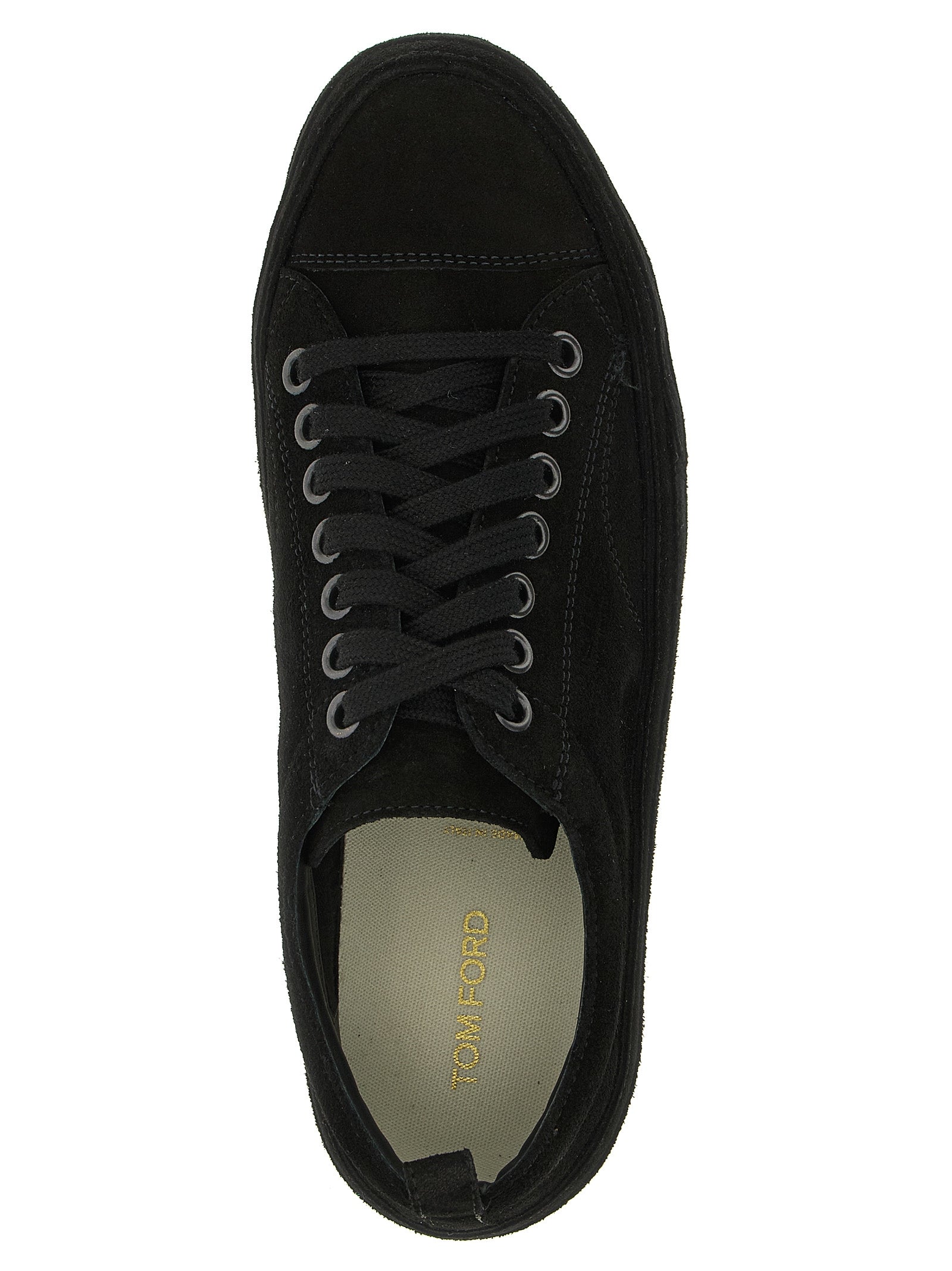 Tom Ford Black Leather Low Top Sneakers Tom Ford