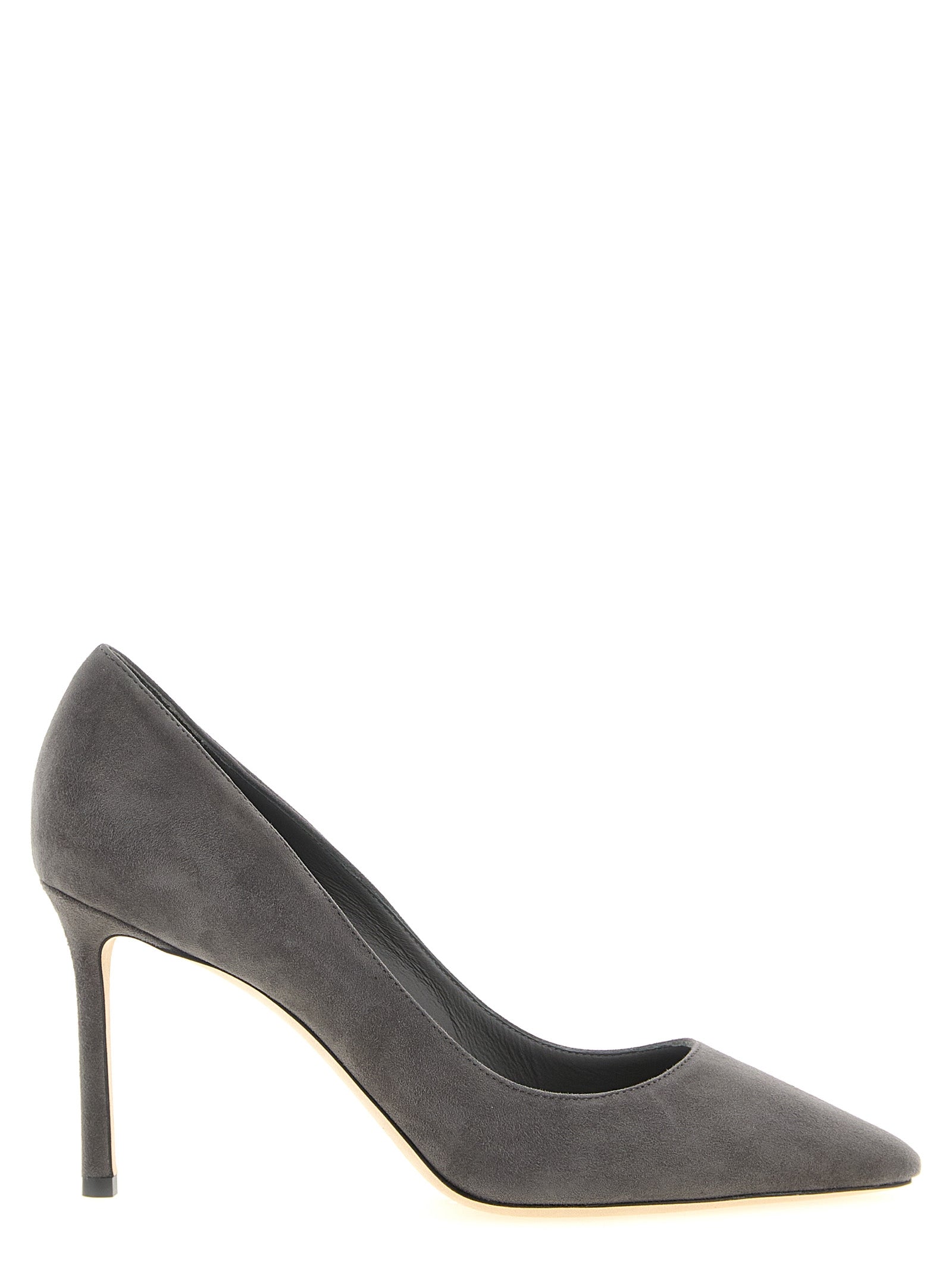 Jimmy Choo Gray Leather High Heel Pumps Jimmy Choo