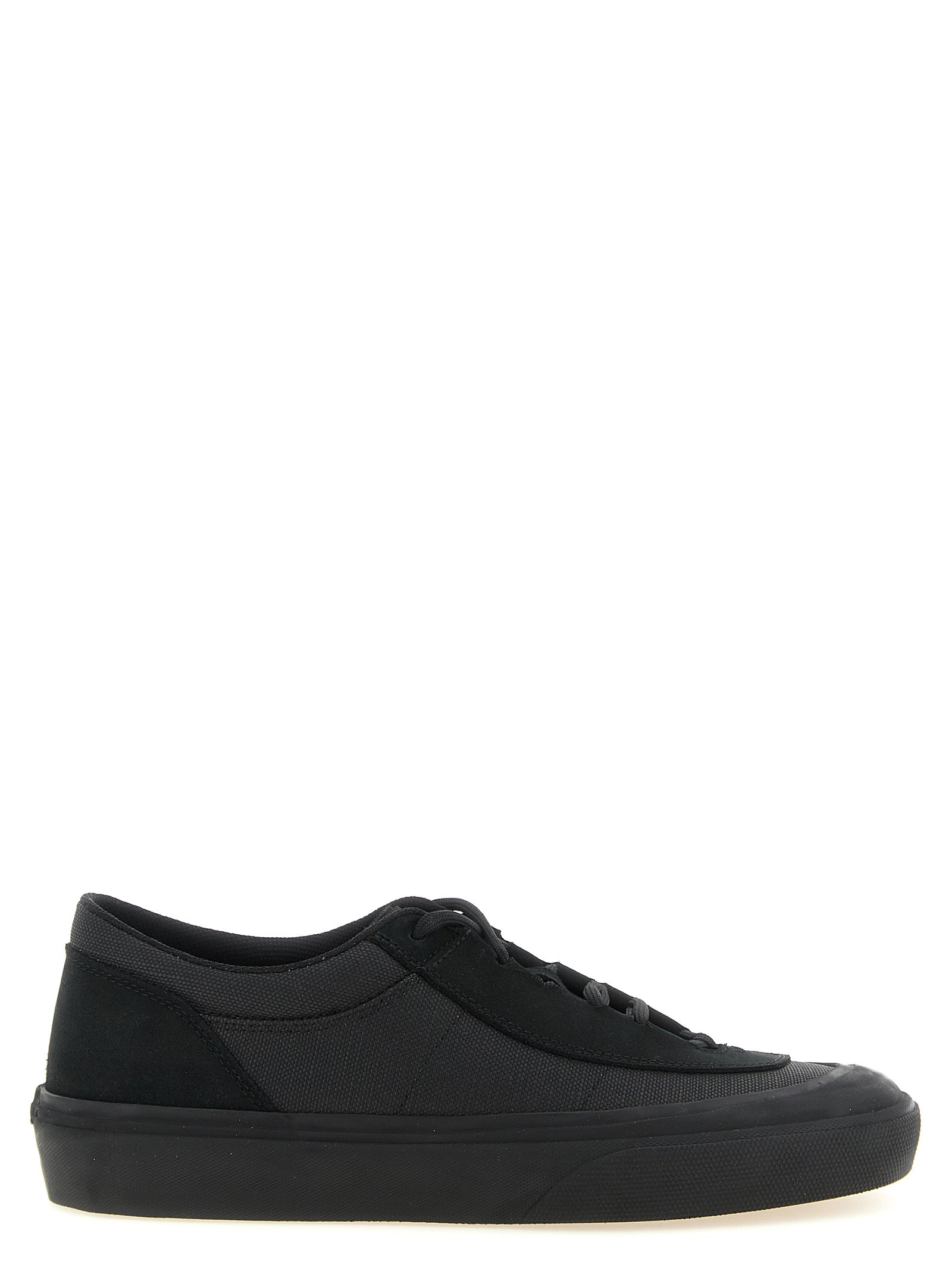 Stone Island Black Cotton Low Top Sneakers Stone Island