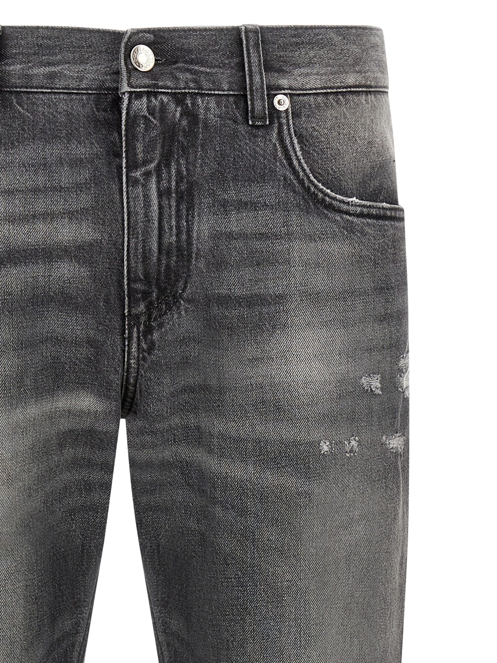 Dolce & Gabbana Gray Cotton Jeans Denim Dolce & Gabbana
