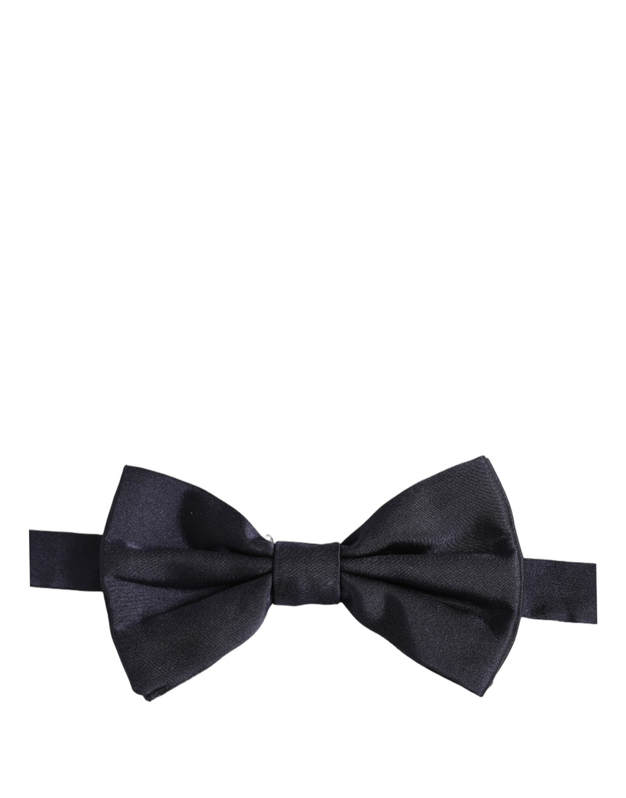 Dolce & Gabbana Men Dark Blue Silk Adjustable Neck Papillon Bow Tie Dolce & Gabbana