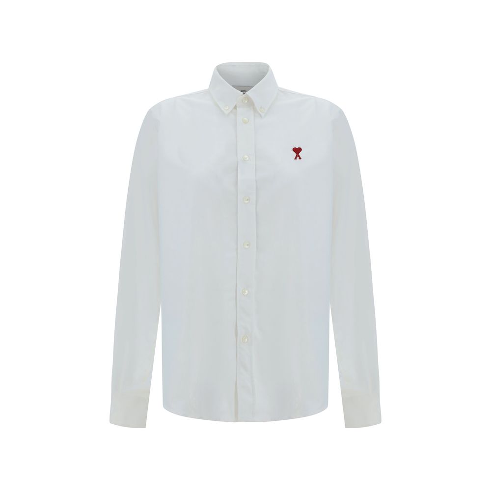 Ami Paris White Cotton Dress Shirt Ami Paris