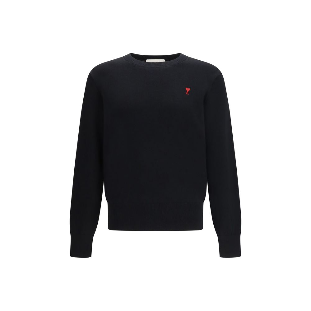 Ami Paris Black Cotton Sweatshirt Ami Paris