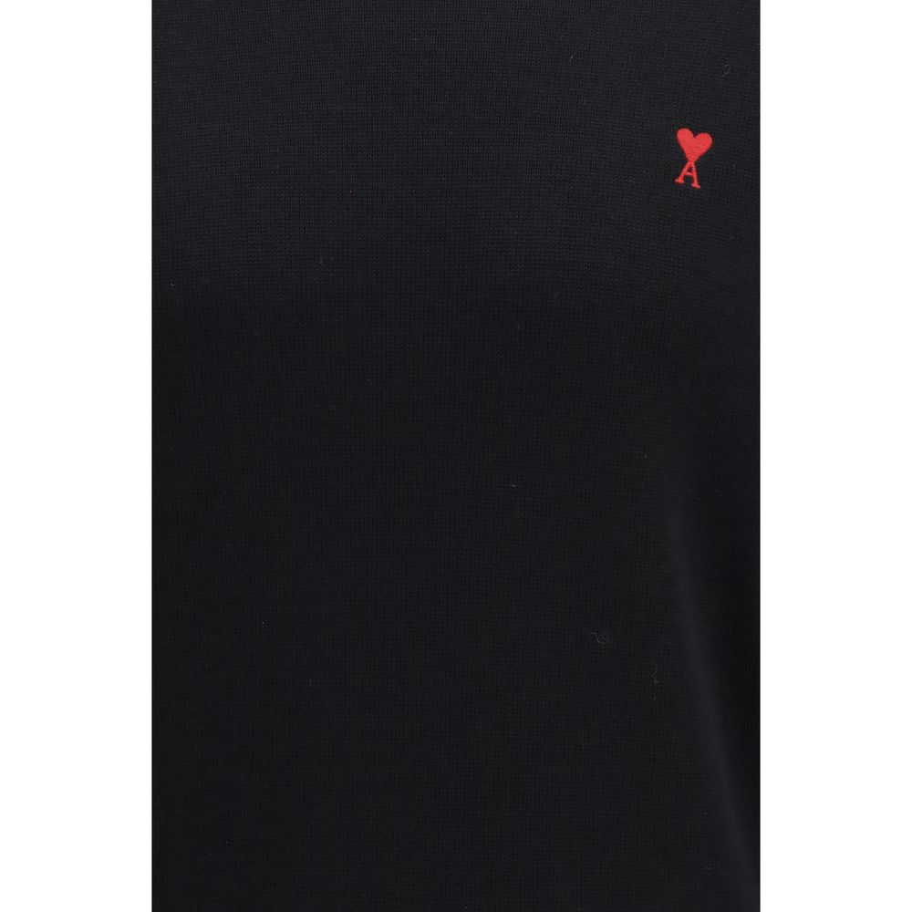 Ami Paris Black Cotton Sweatshirt Ami Paris