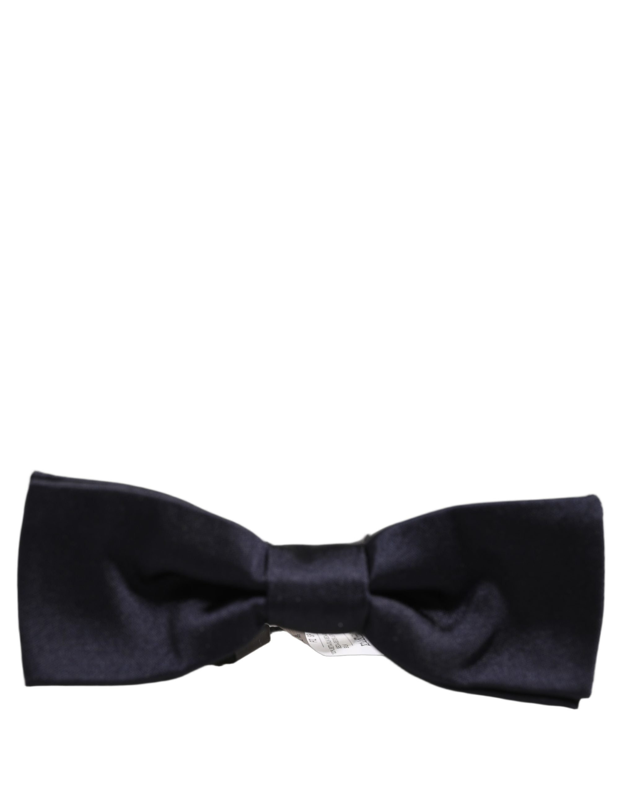 Dolce & Gabbana Men Dark Blue 100% Silk Adjustable Neck Papillon Bow Tie Dolce & Gabbana