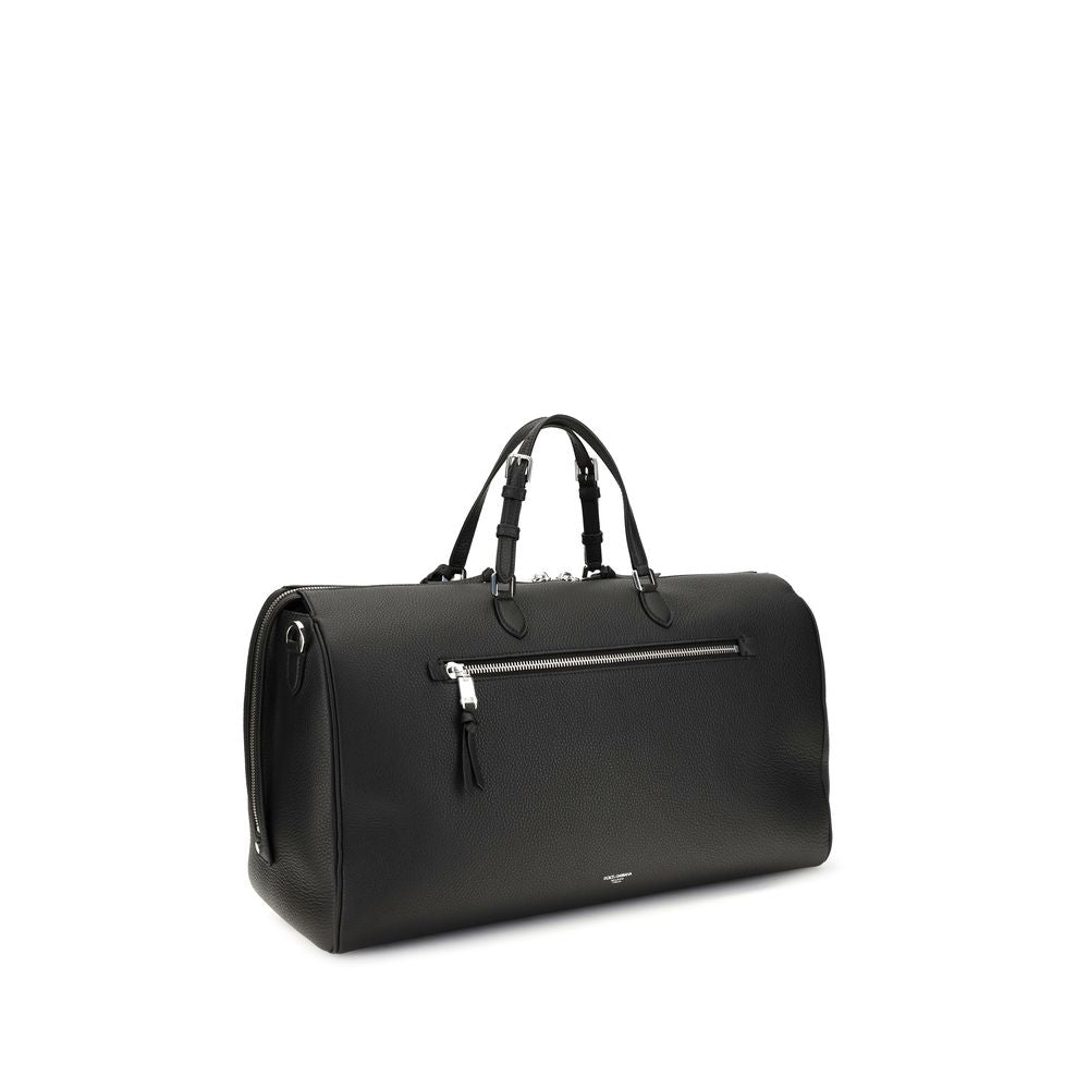 Dolce & Gabbana Black Calf Leather Bos Taurus Luggage And Travel Dolce & Gabbana