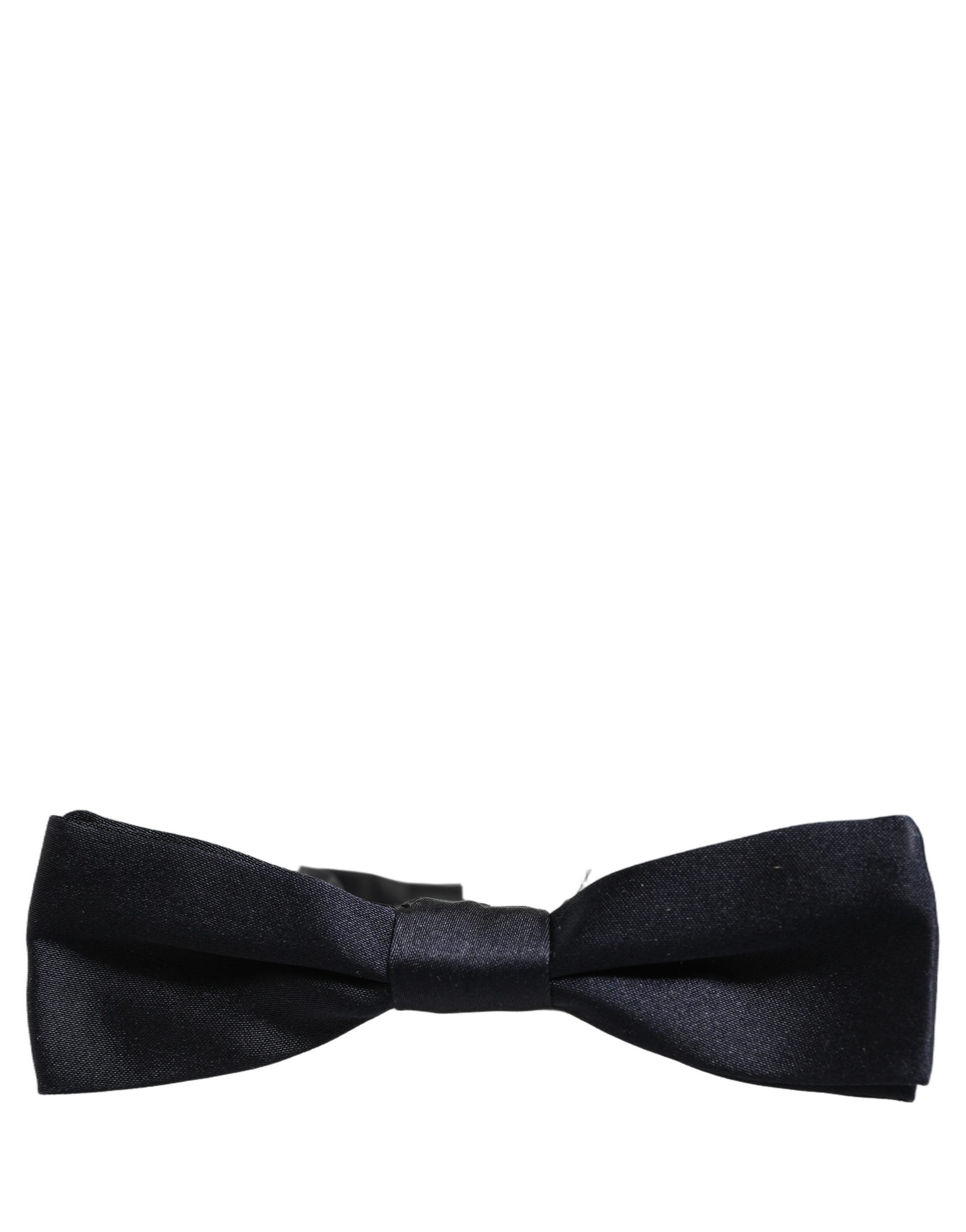 Dolce & Gabbana Men Black 100% Silk Adjustable Neck Papillon Bow Tie Dolce & Gabbana