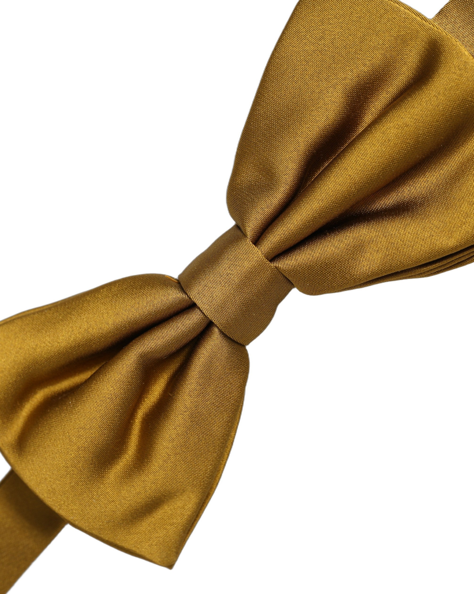 Dolce & Gabbana Men Mustard 100% Silk Adjustable Neck Papillon Bow Tie Dolce & Gabbana