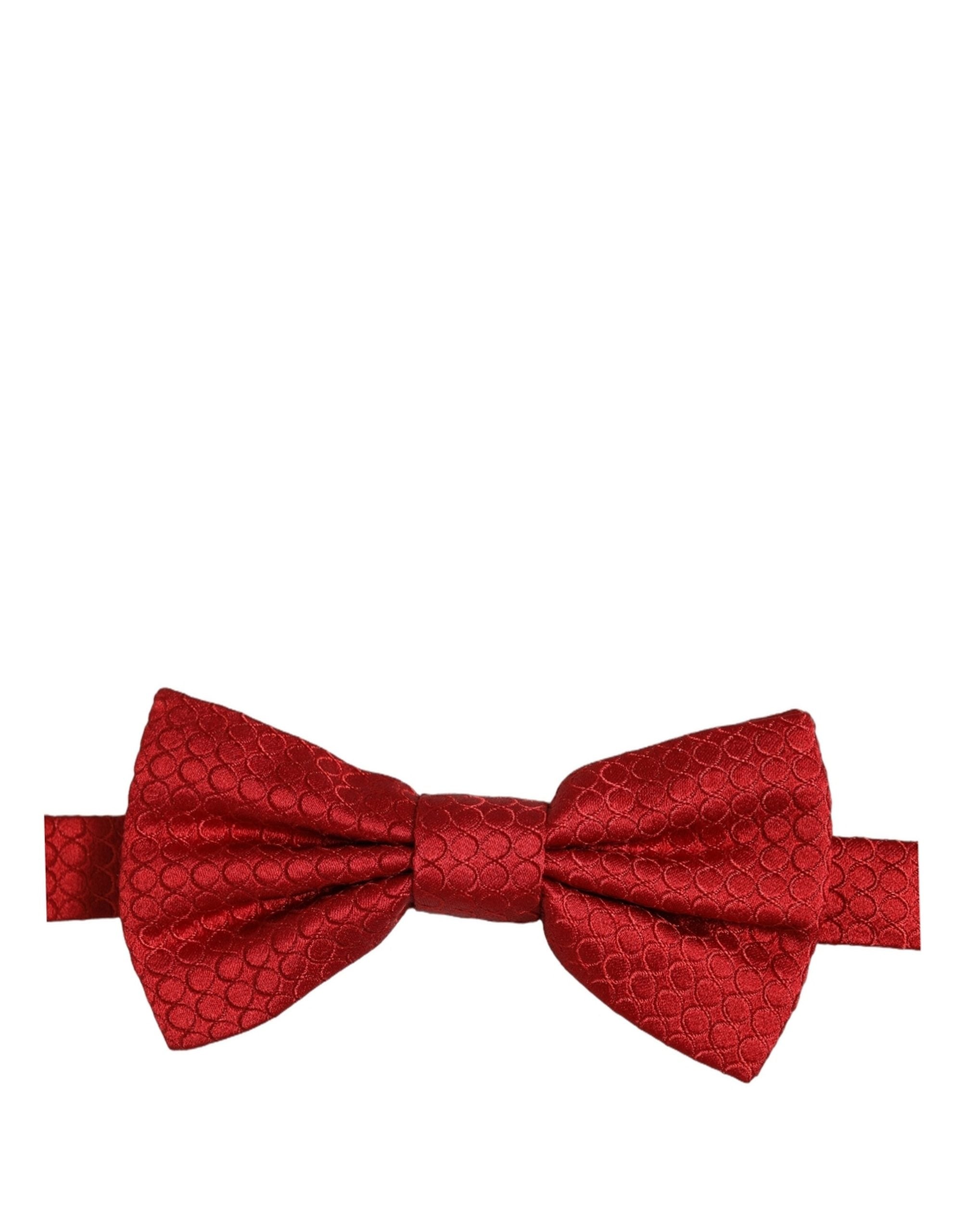 Dolce & Gabbana Men Red 100% Silk Adjustable Neck Papillon Bow Tie Dolce & Gabbana