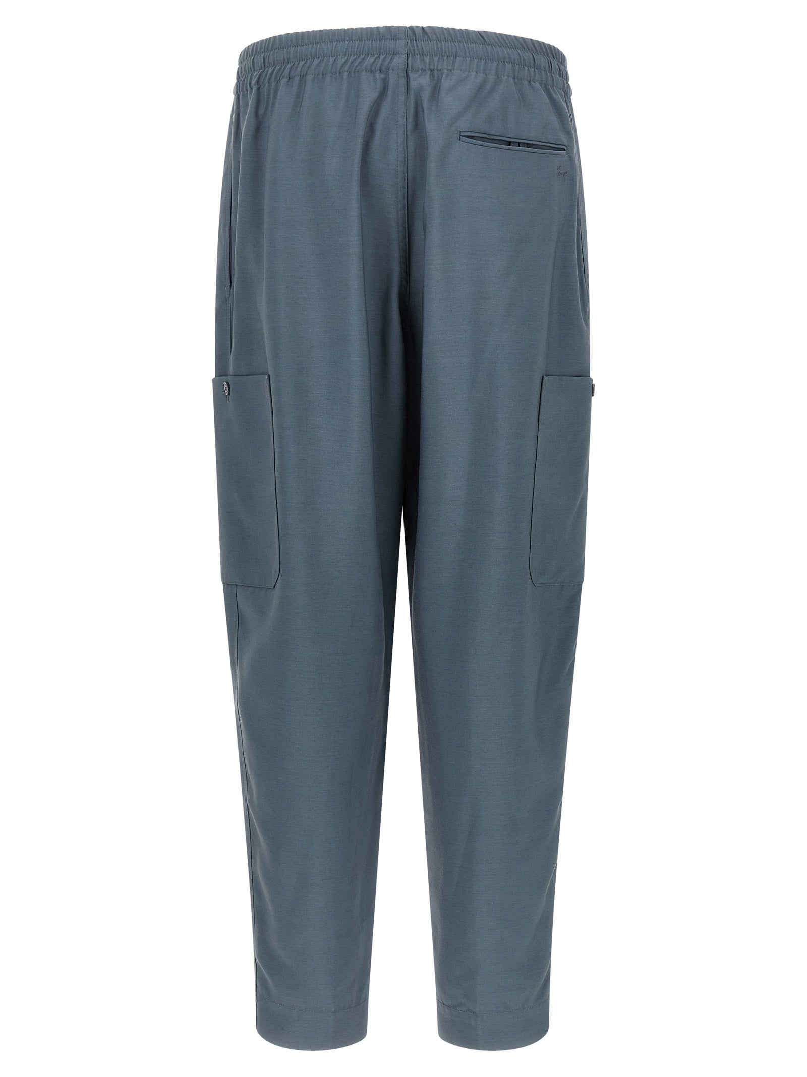 Kenzo Gray Wool Cargo Pants Kenzo