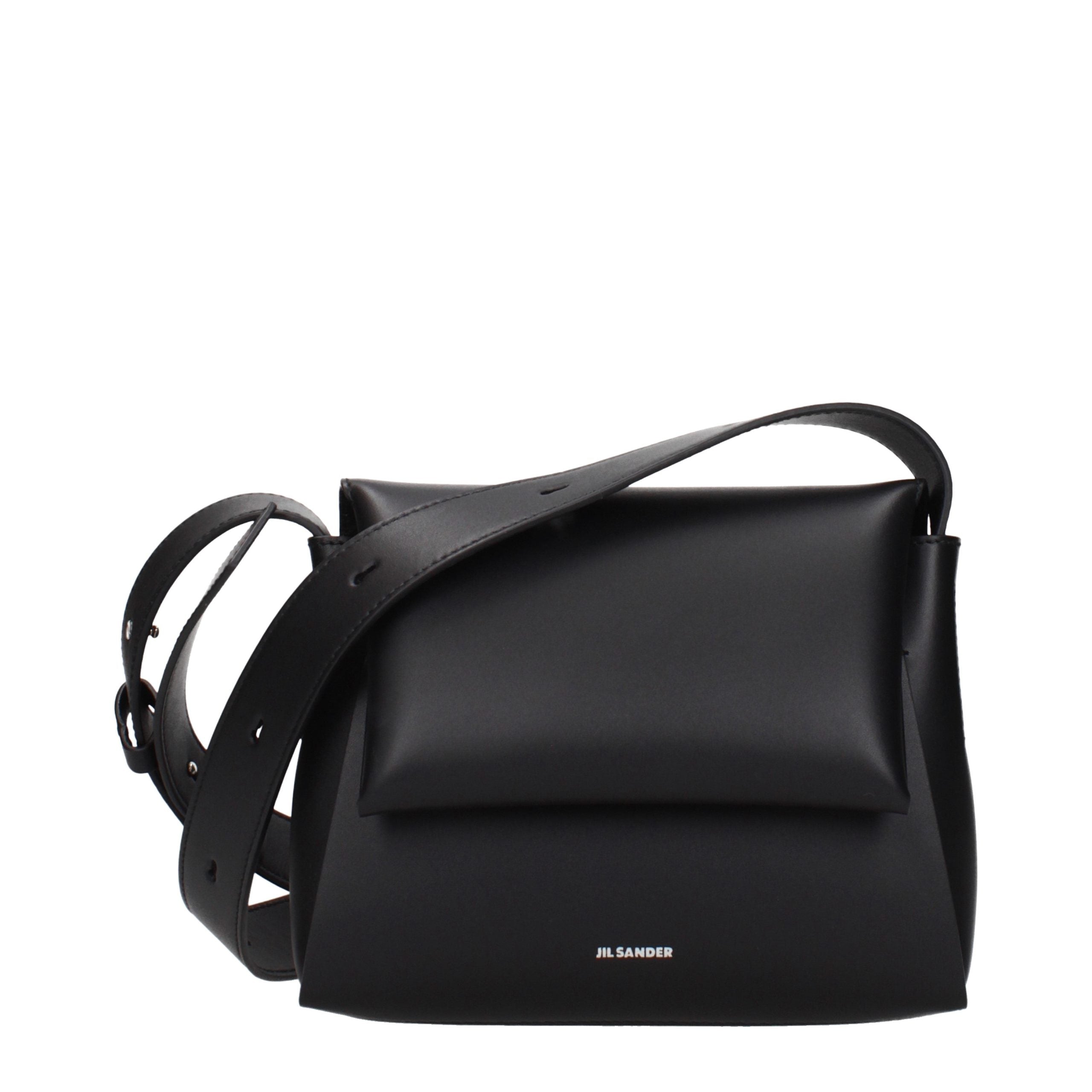 Jil Sander Black Leather Crossbody Bag Jil Sander