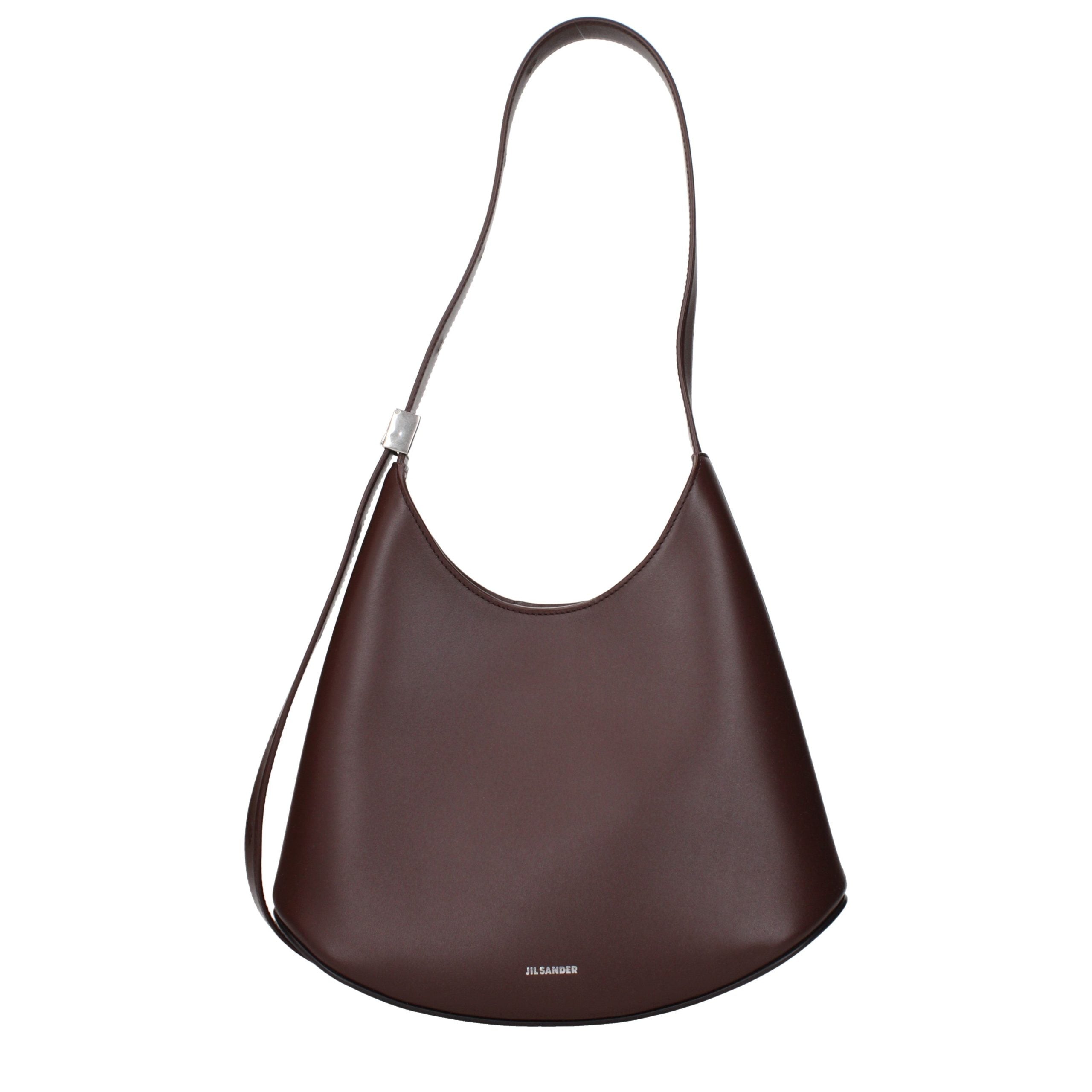 Jil Sander Red Leather Shoulder Bag Jil Sander